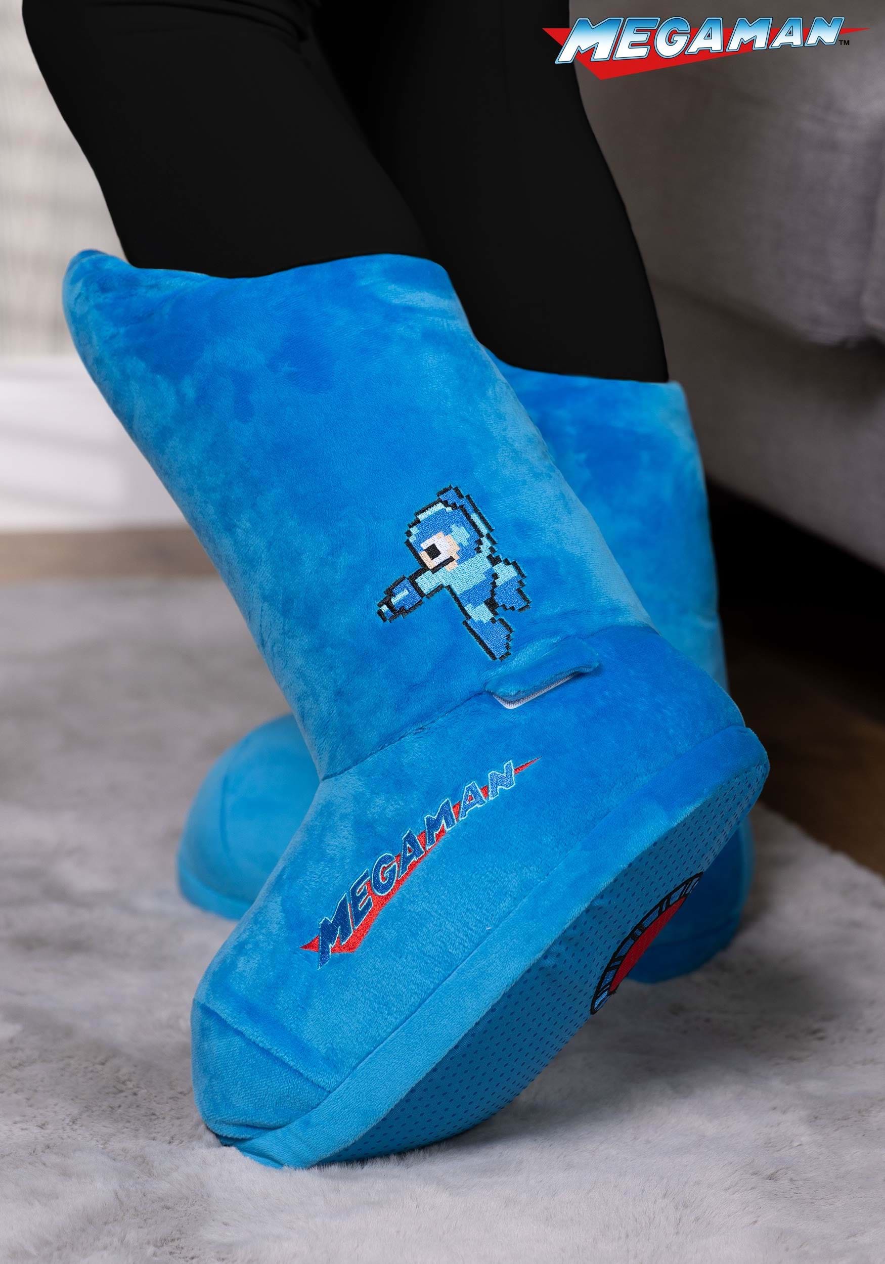 Mega Man Costume Slippers for Adults