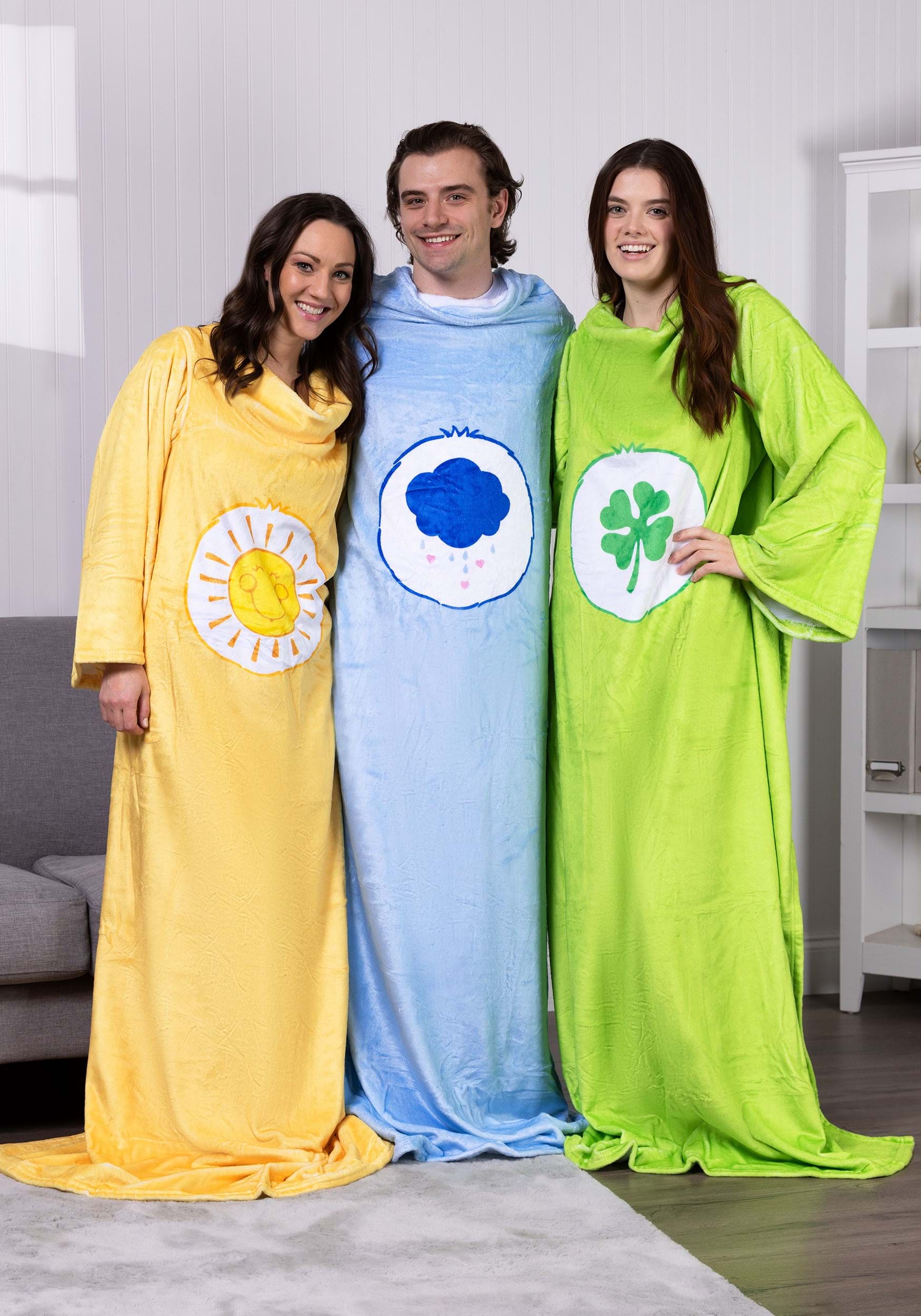 Care Bears Good Luck Bear Wearable Throw Blanket