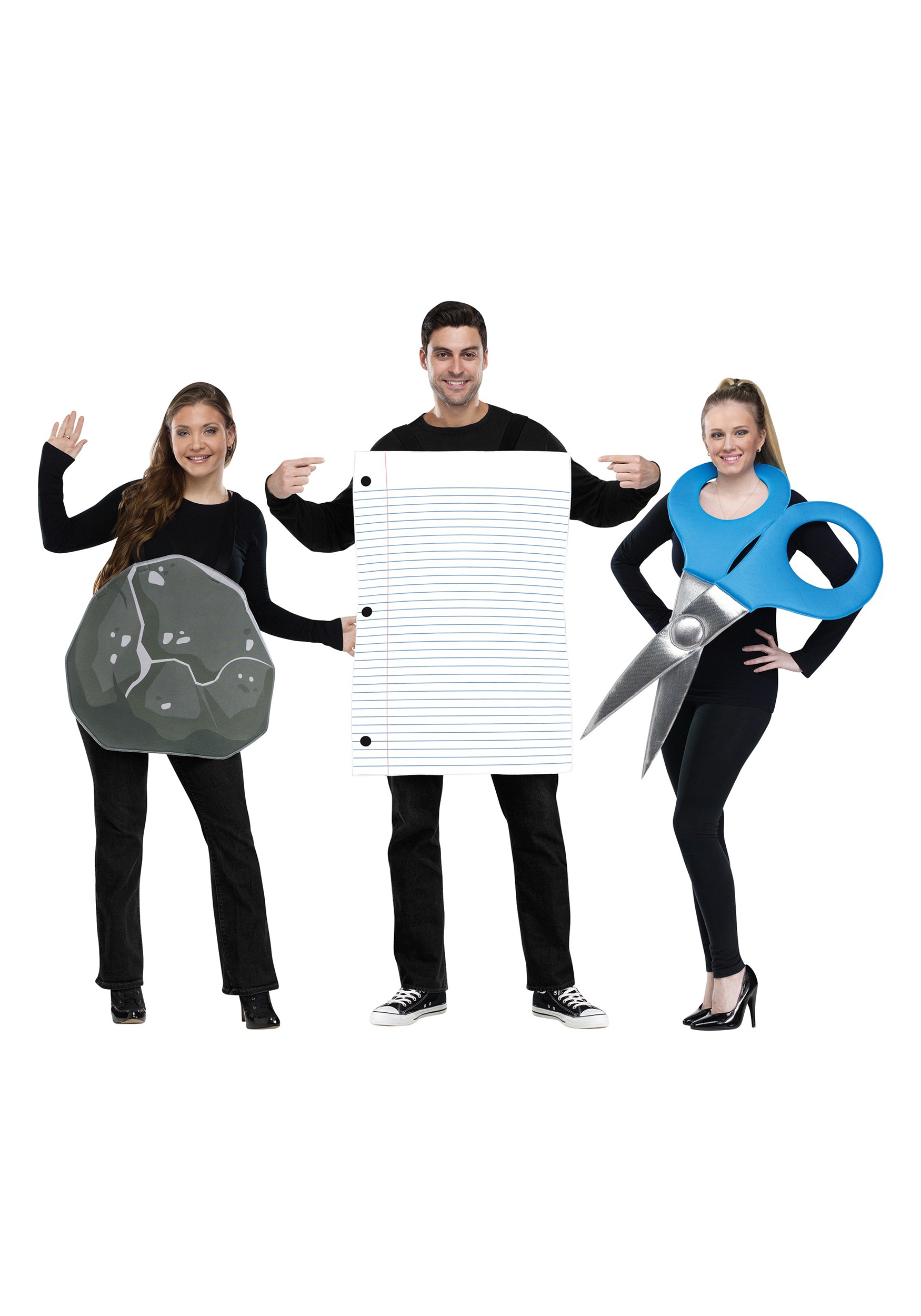 Group Rock, Paper, Scissors Costume 1 Group Rock, Paper, Scissors Costume