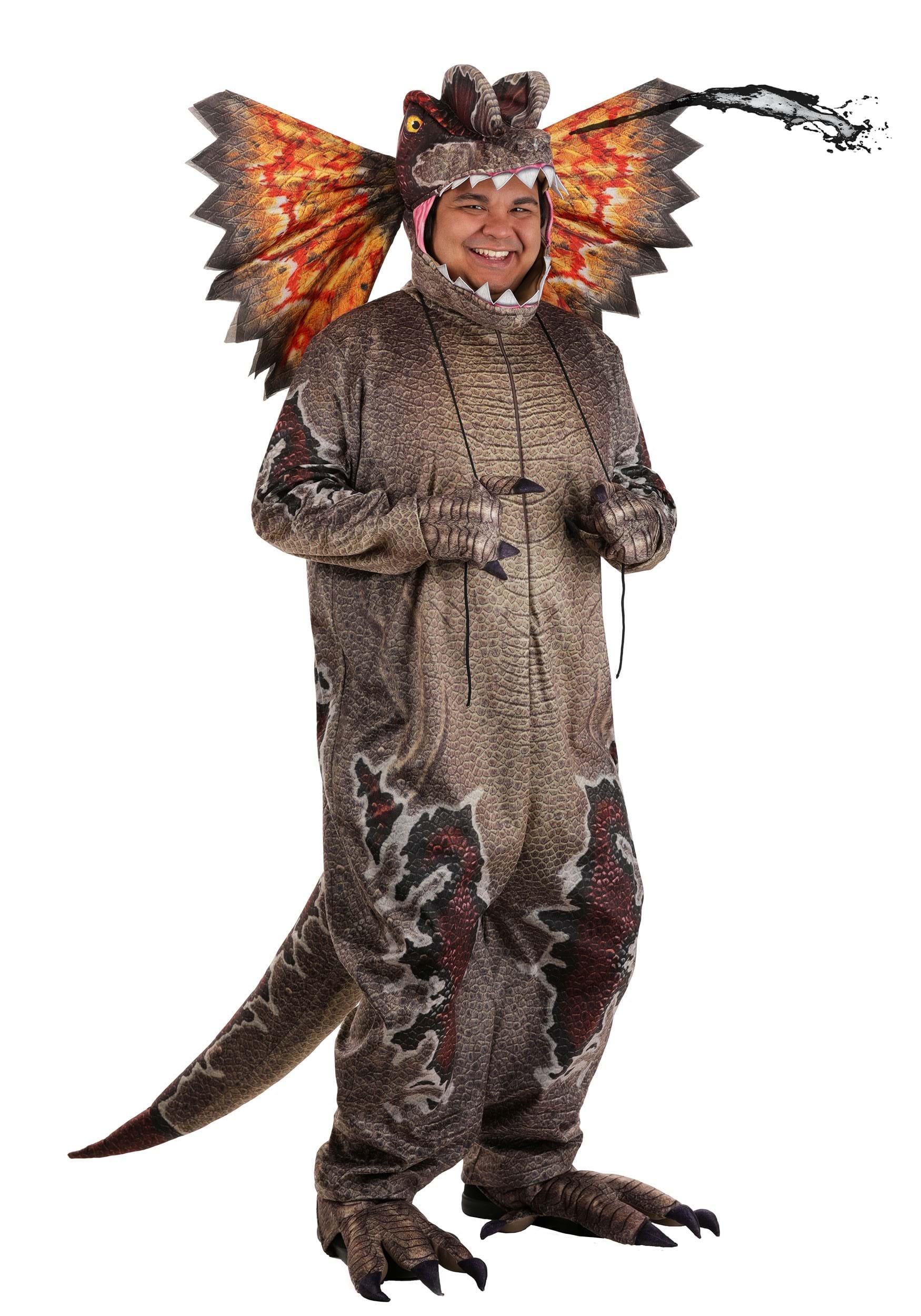 Adult Plus Size Deluxe Dilophosaurus Costume