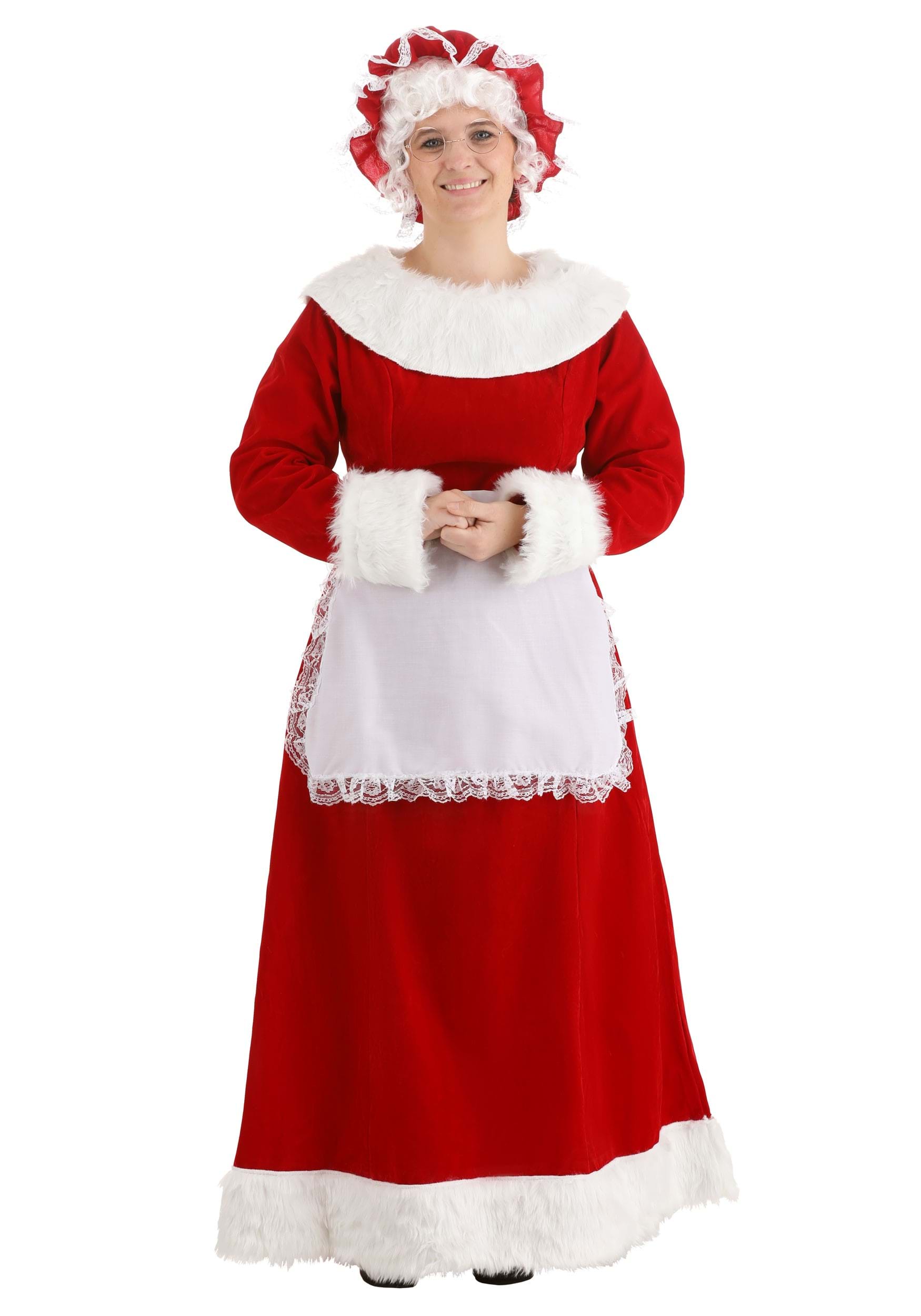 Women's Deluxe Mrs. Claus Costume 2 Women's Deluxe Mrs. Claus Costume