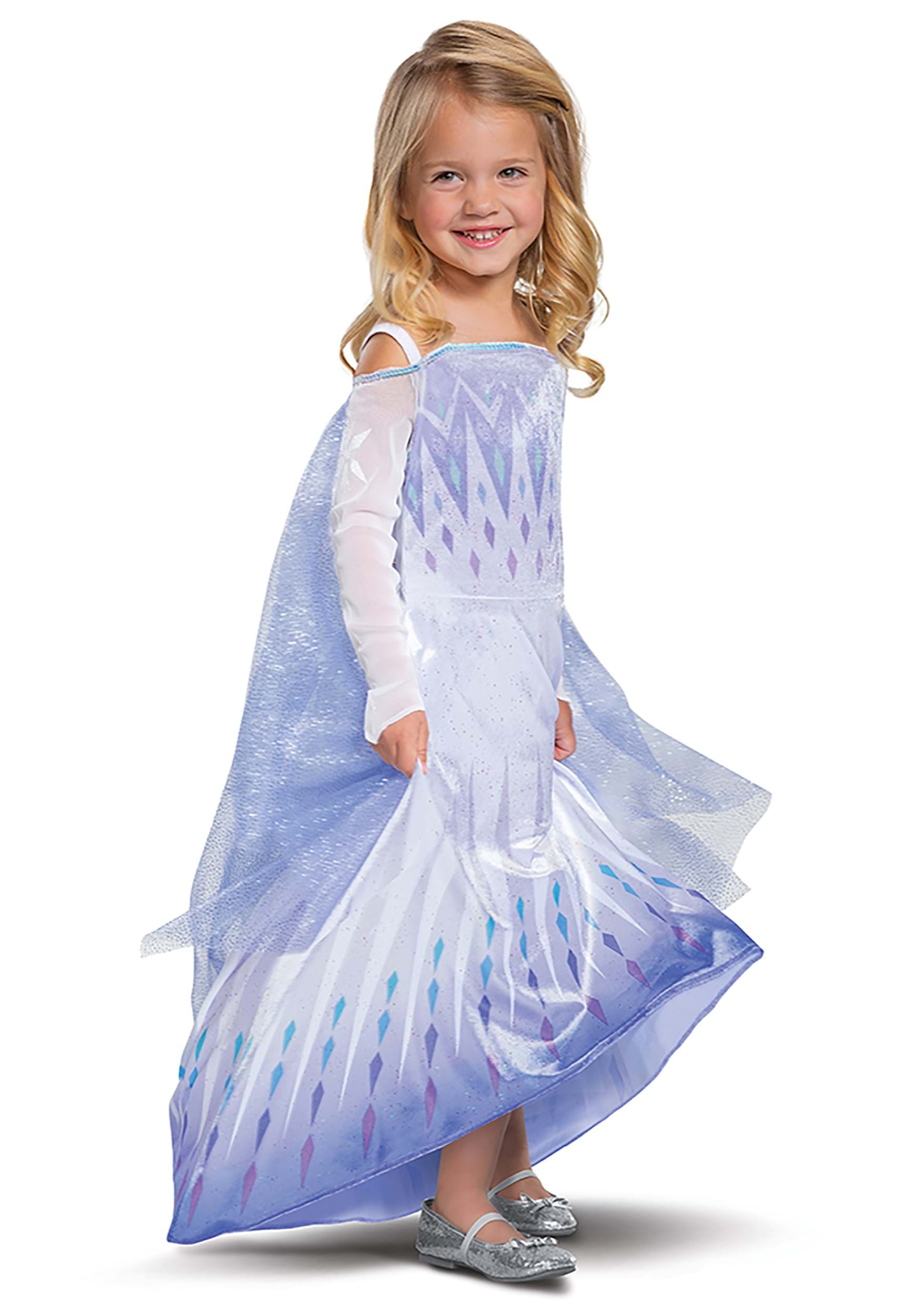 Girl's Frozen Snow Queen Elsa Deluxe Costume