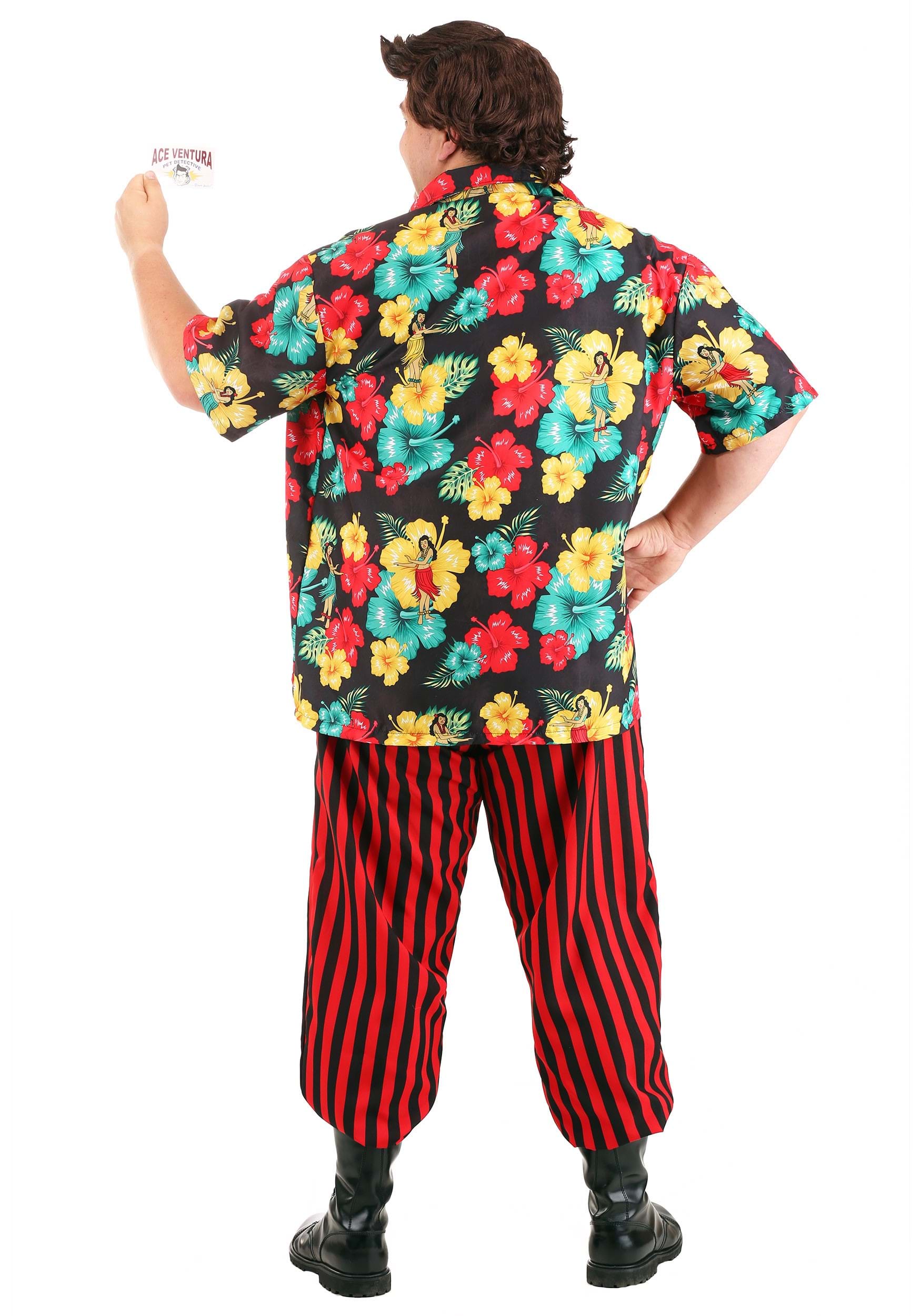 Plus Size Ace Ventura Costume with Wig for Men