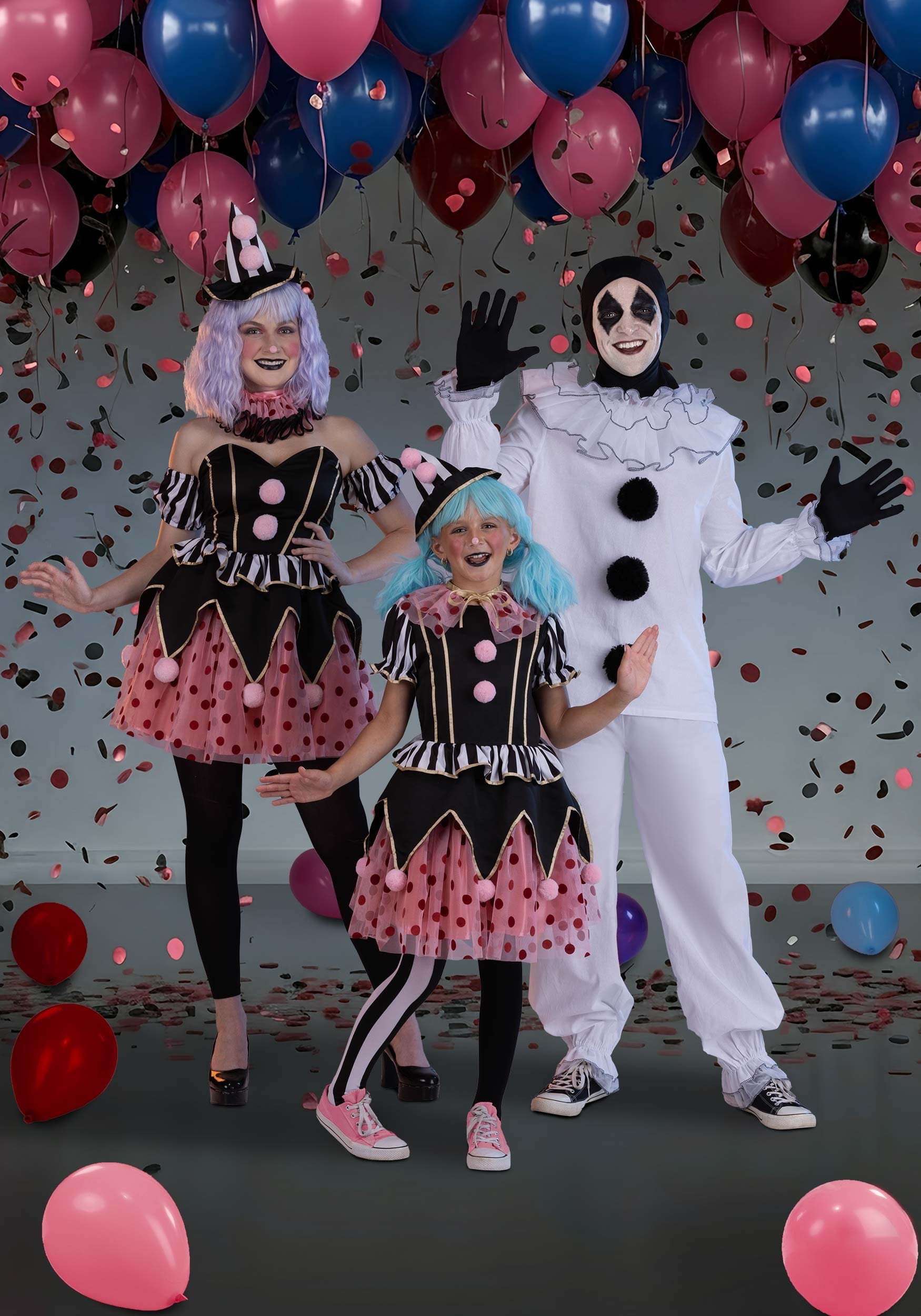 Vintage Pierrot Clown Men's Costume