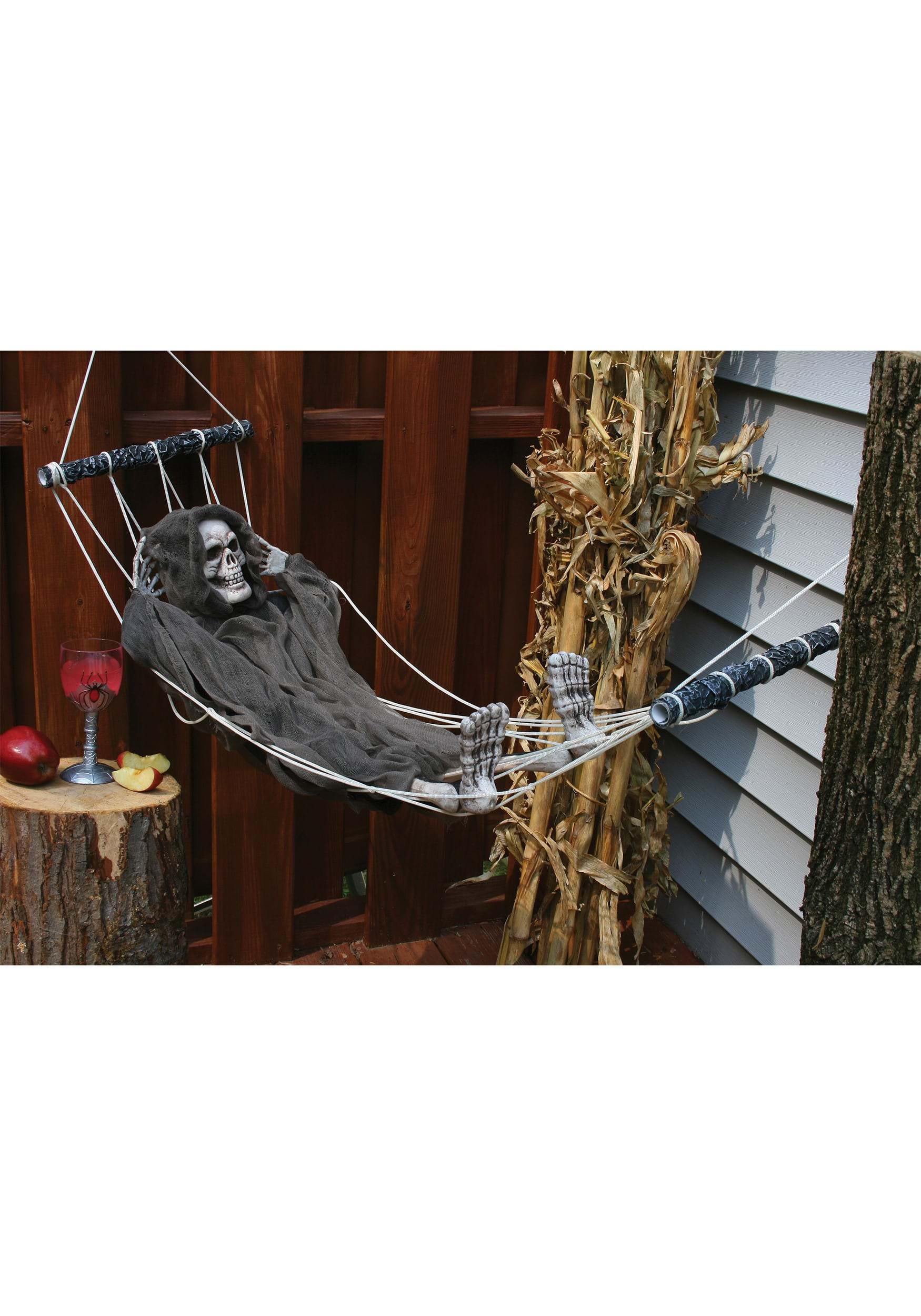 64-Inch Lazy Bones Hammock Reaper Decoration