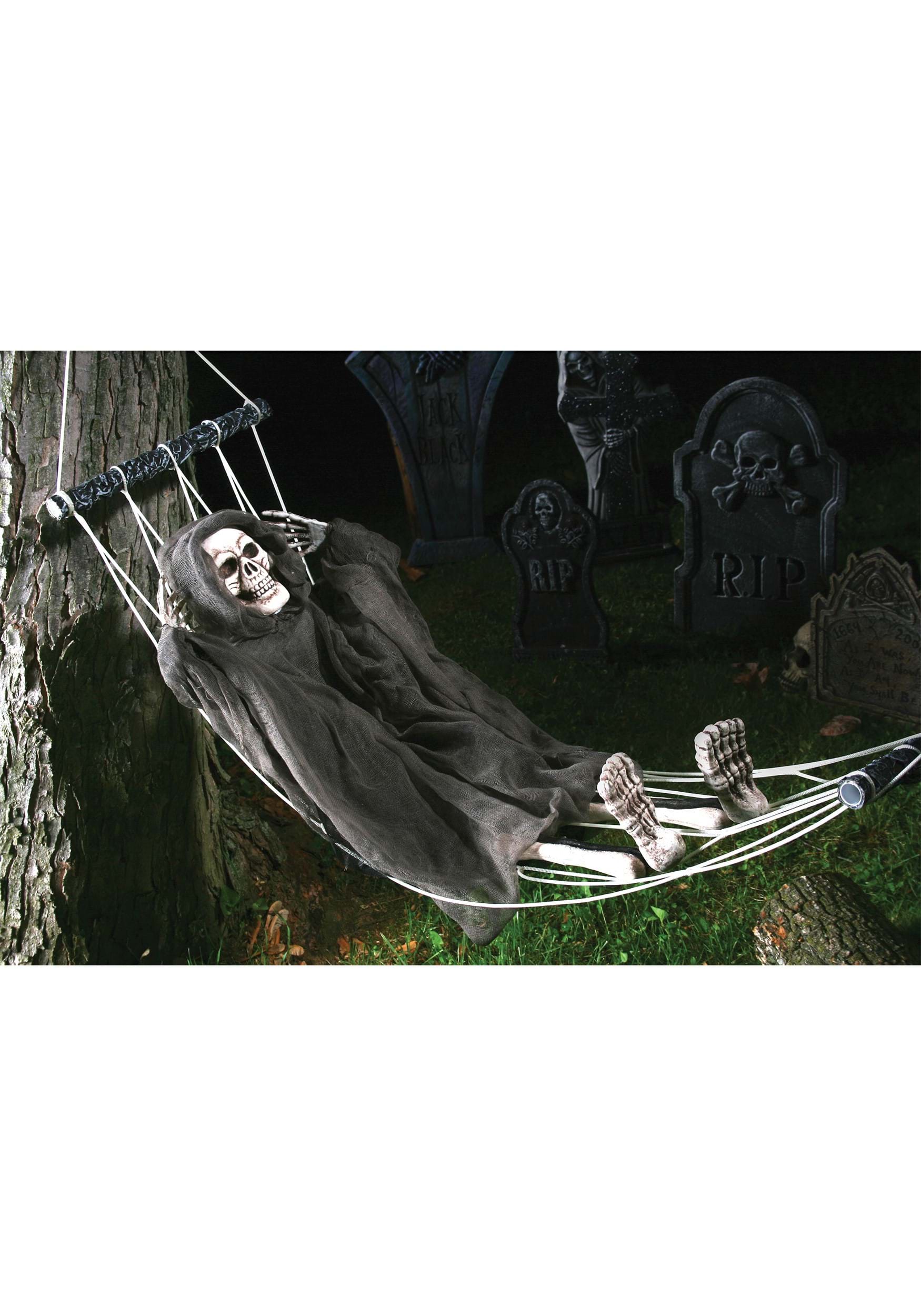 64-Inch Lazy Bones Hammock Reaper Decoration