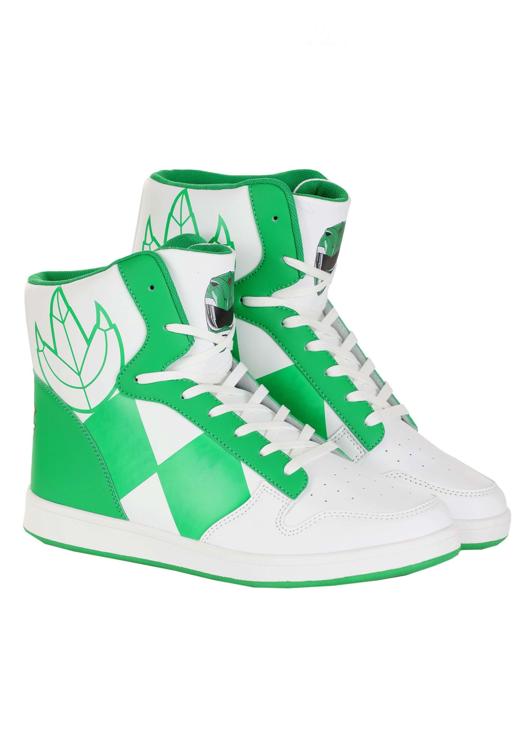 Adult Power Rangers Costume Inspired Green Sneakers 3 Adult Power Rangers Costume Inspired Green Sneakers