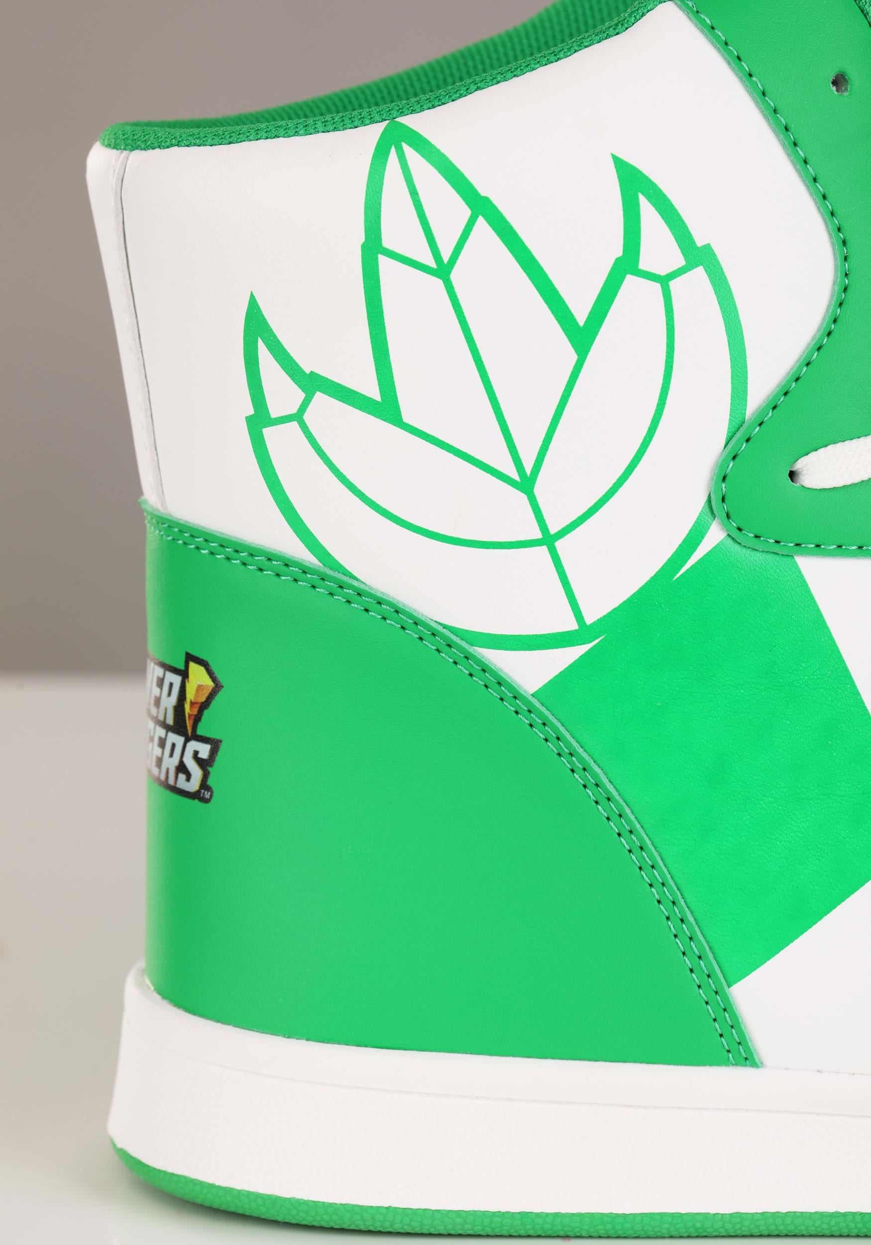 Adult Power Rangers Costume Inspired Green Sneakers 5 Adult Power Rangers Costume Inspired Green Sneakers