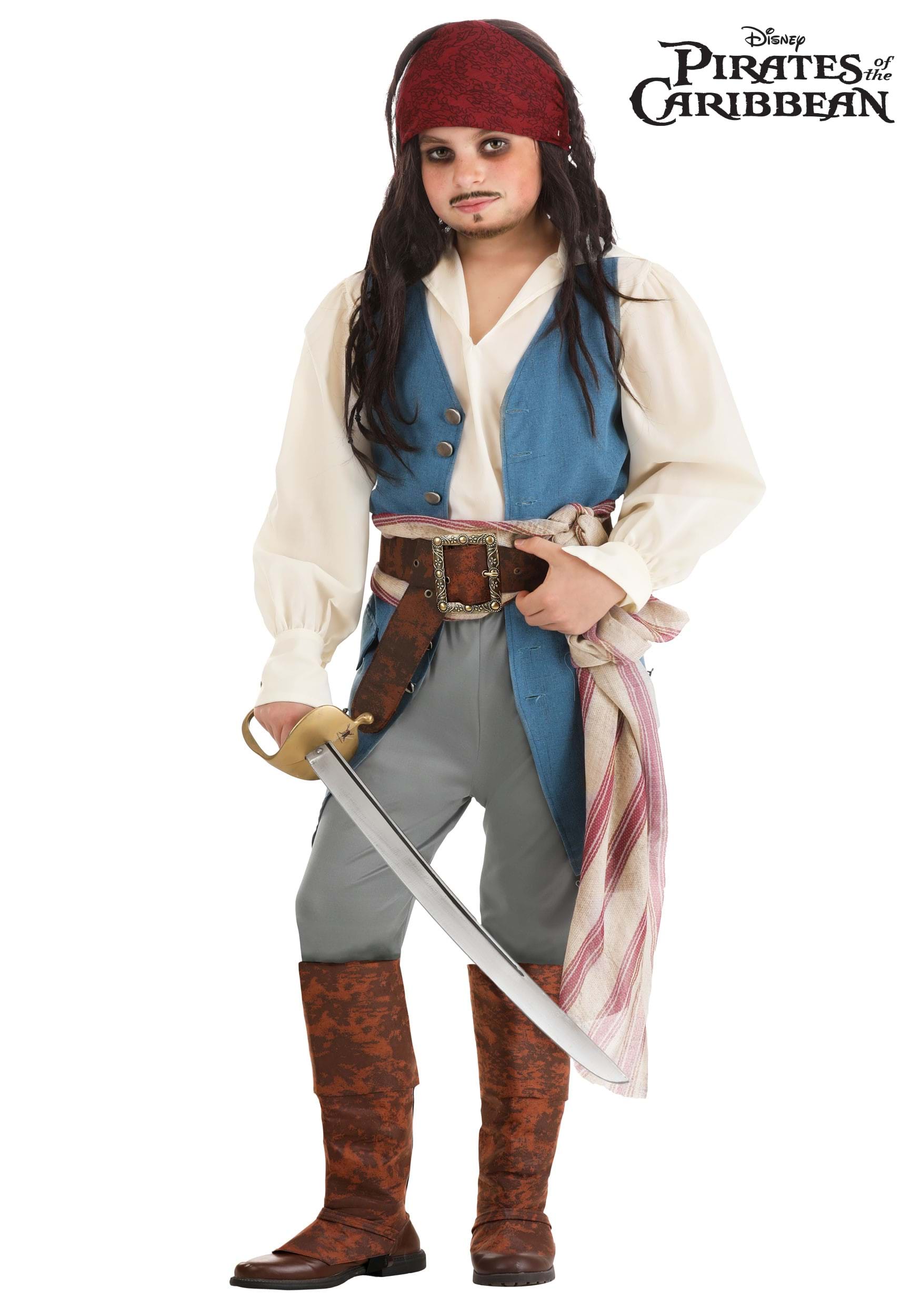 Captain Jack Sparrow Kid's Costume from Disney's Pirates of the Caribbean