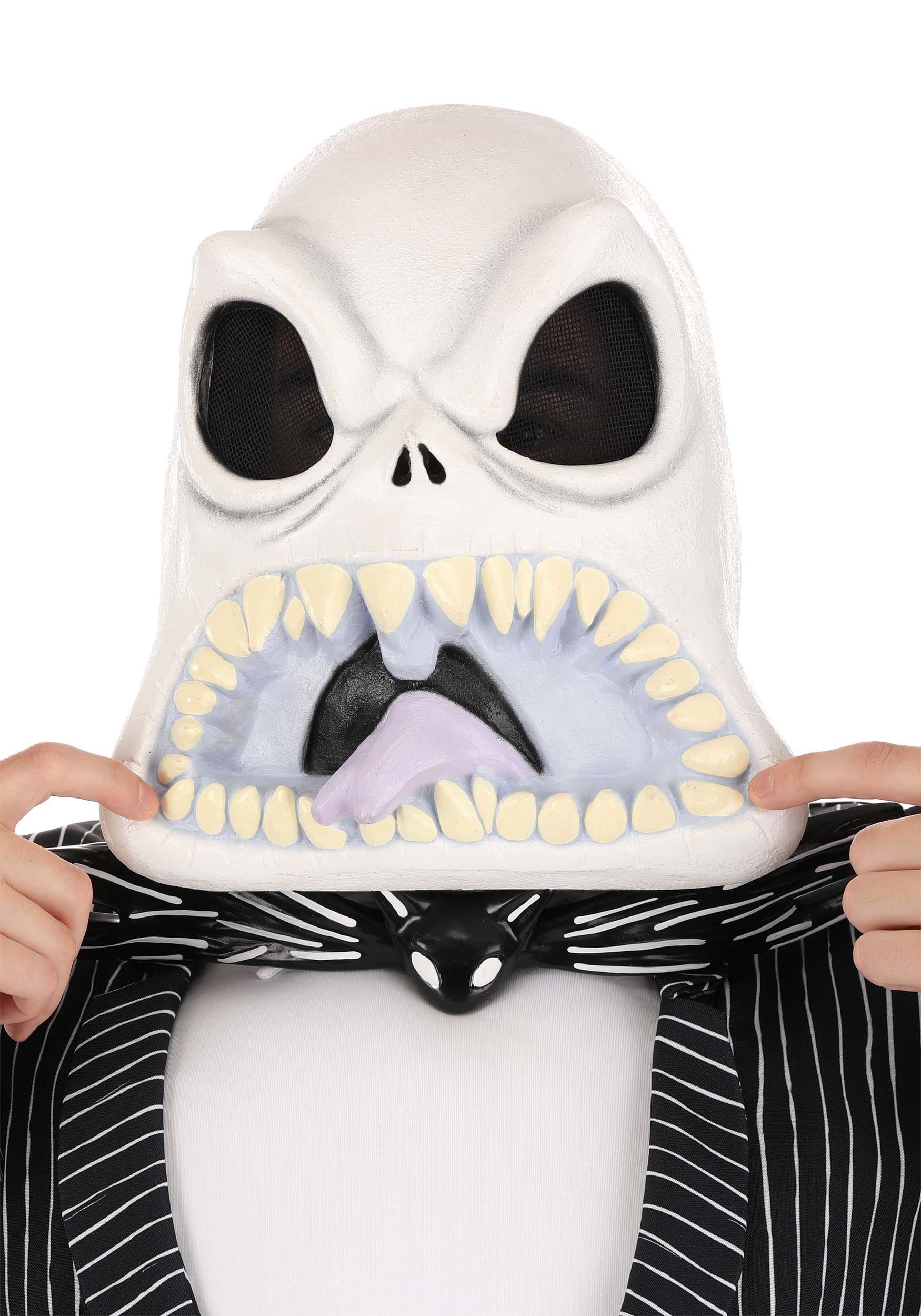 Scary Jack Skellington Deluxe Latex Mask for Adults