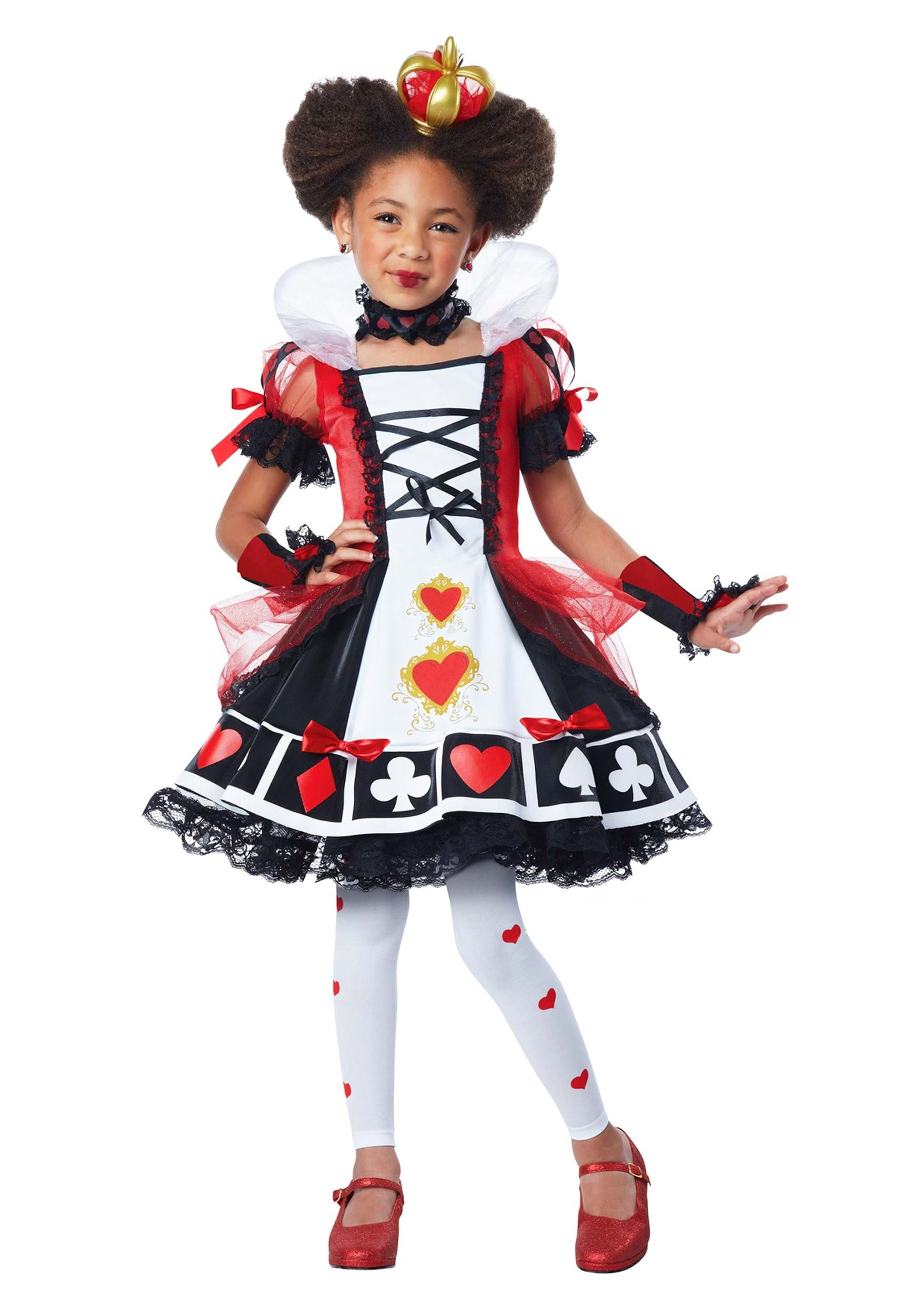 Girls Deluxe Queen of Hearts Costume