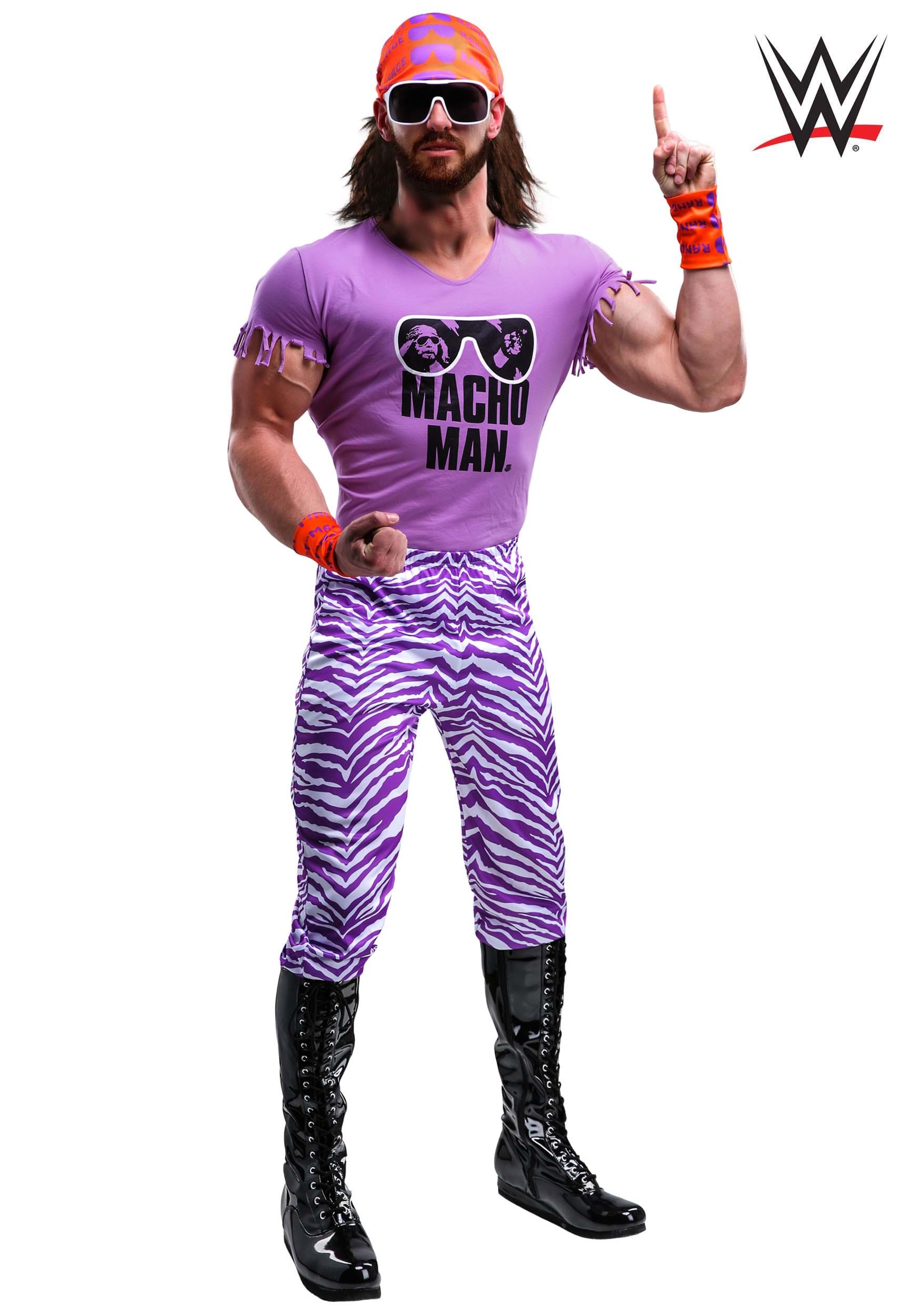 Plus Size Adult WWE Macho Man Madness Costume for Men