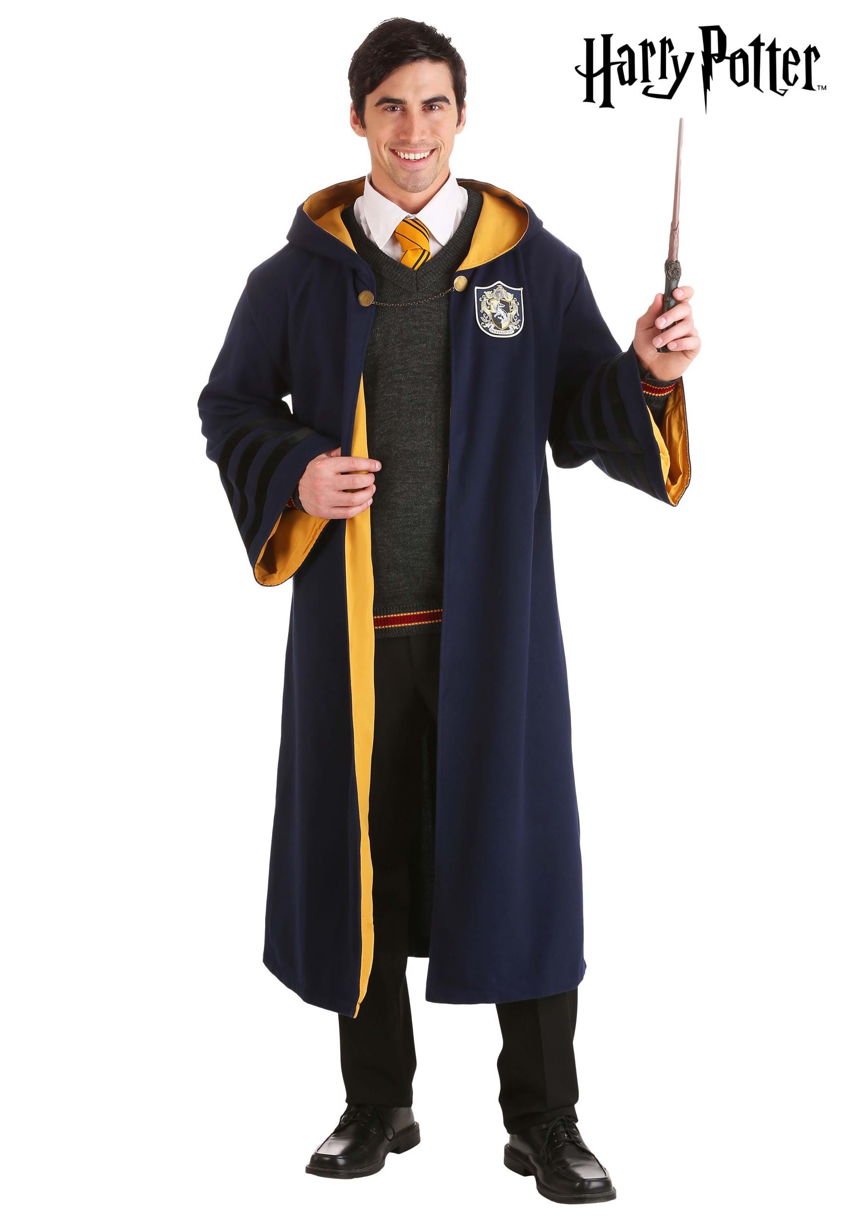 Vintage Harry Potter Adult Hogwarts Hufflepuff Costume Robe 1 Vintage Harry Potter Adult Hogwarts Hufflepuff Costume Robe