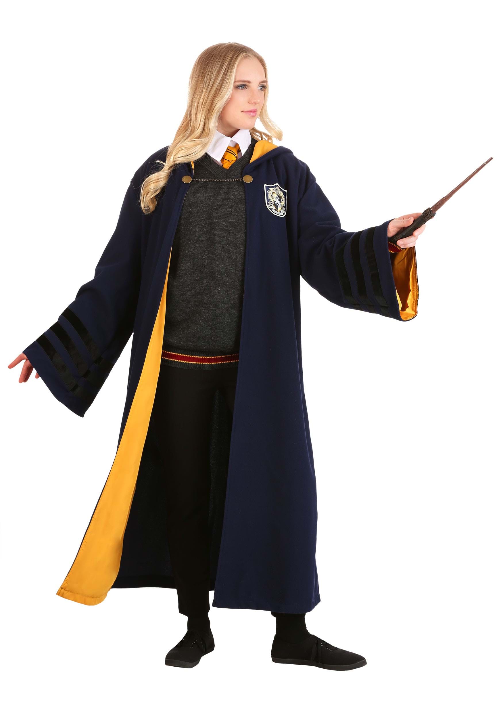 Vintage Harry Potter Adult Hogwarts Hufflepuff Costume Robe 2 Vintage Harry Potter Adult Hogwarts Hufflepuff Costume Robe