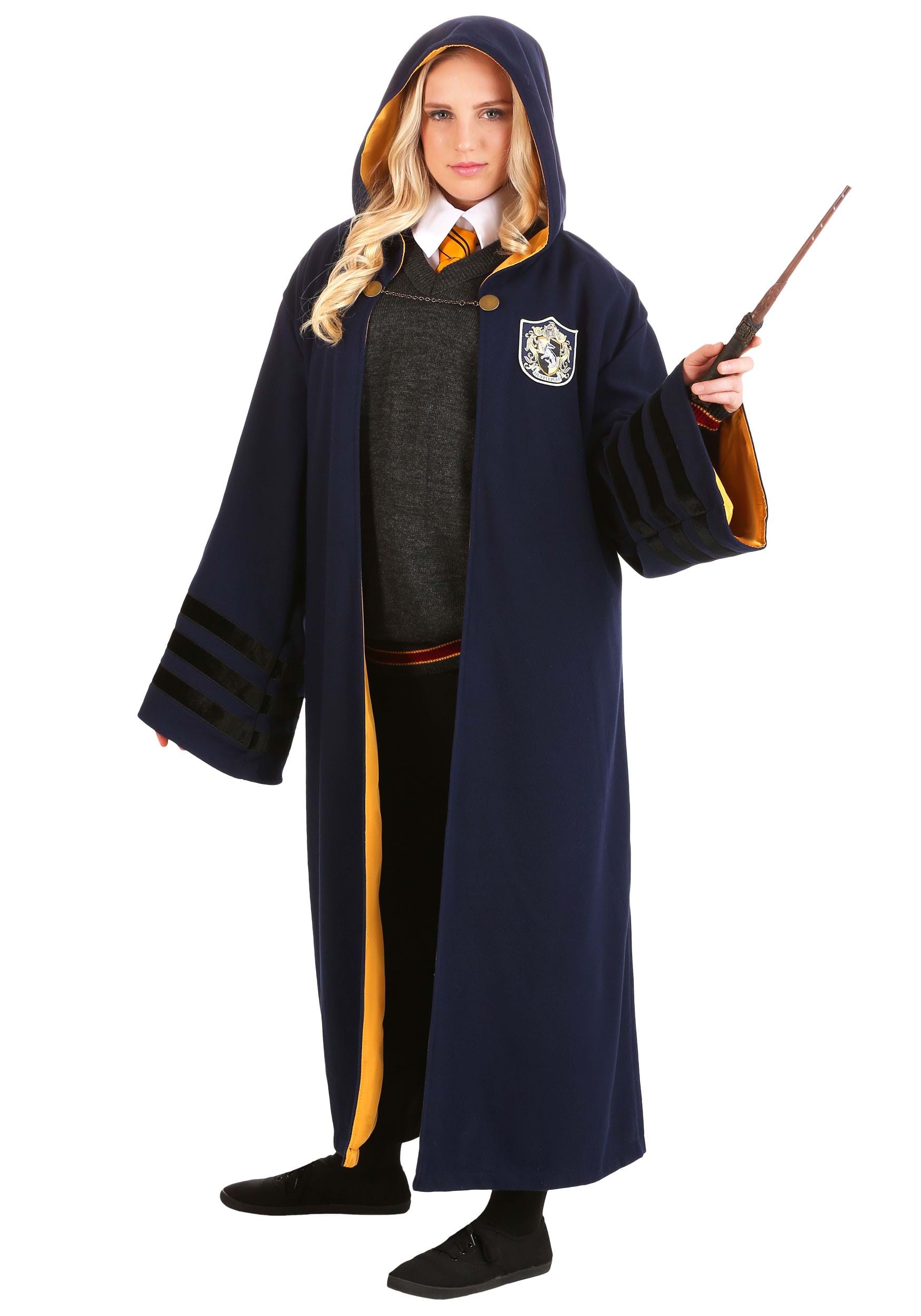 Vintage Harry Potter Adult Hogwarts Hufflepuff Costume Robe 3 Vintage Harry Potter Adult Hogwarts Hufflepuff Costume Robe