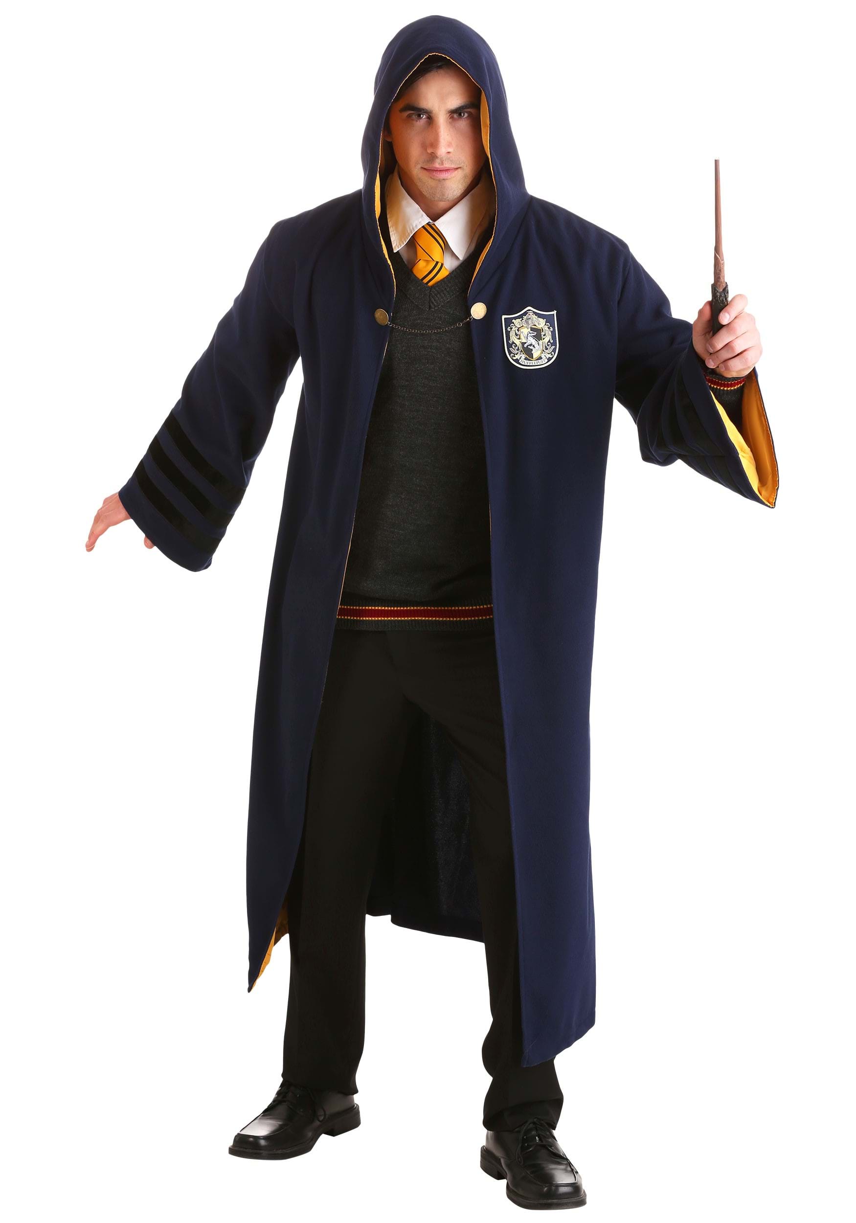 Vintage Harry Potter Adult Hogwarts Hufflepuff Costume Robe 4 Vintage Harry Potter Adult Hogwarts Hufflepuff Costume Robe