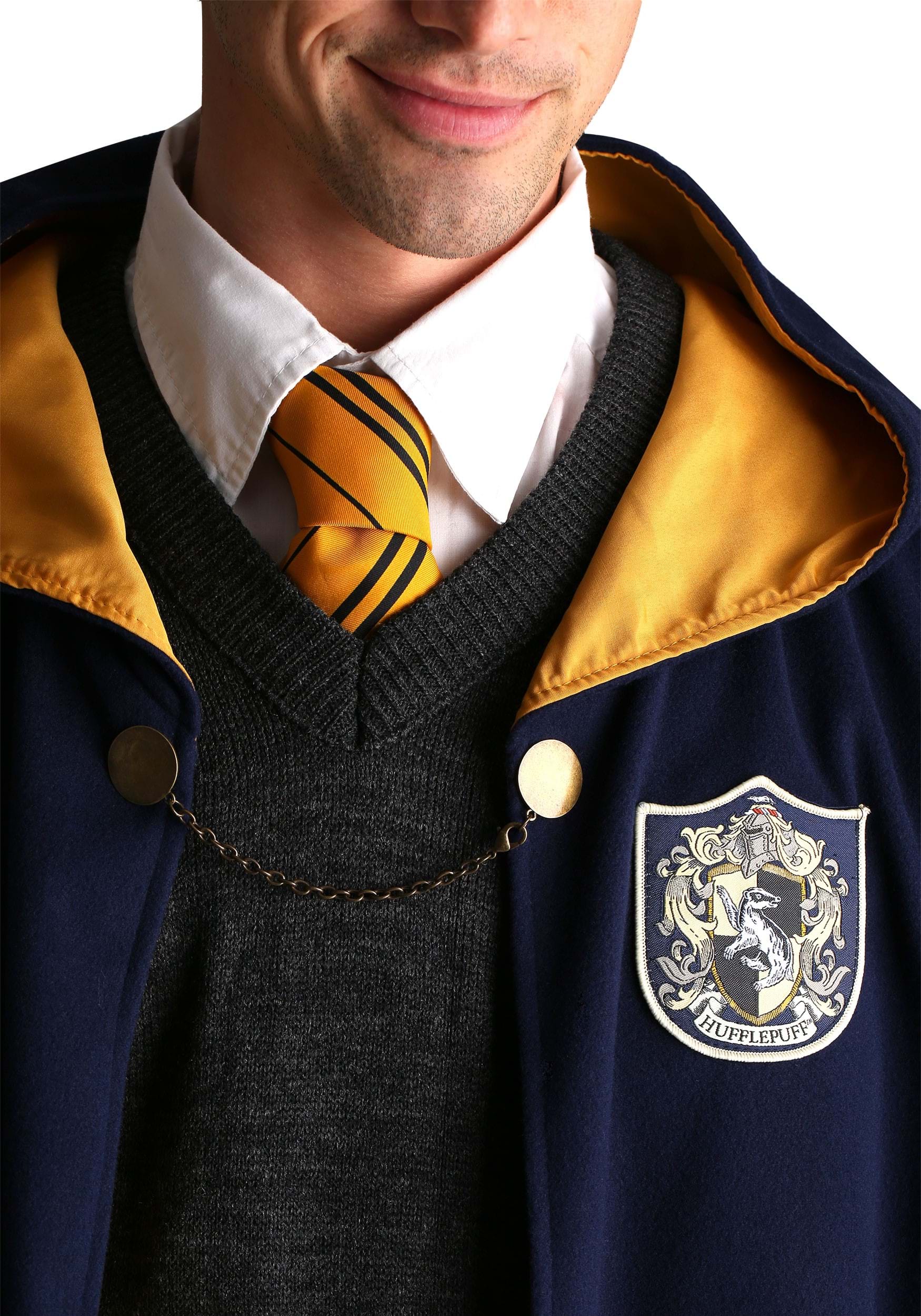 Vintage Harry Potter Adult Hogwarts Hufflepuff Costume Robe 6 Vintage Harry Potter Adult Hogwarts Hufflepuff Costume Robe