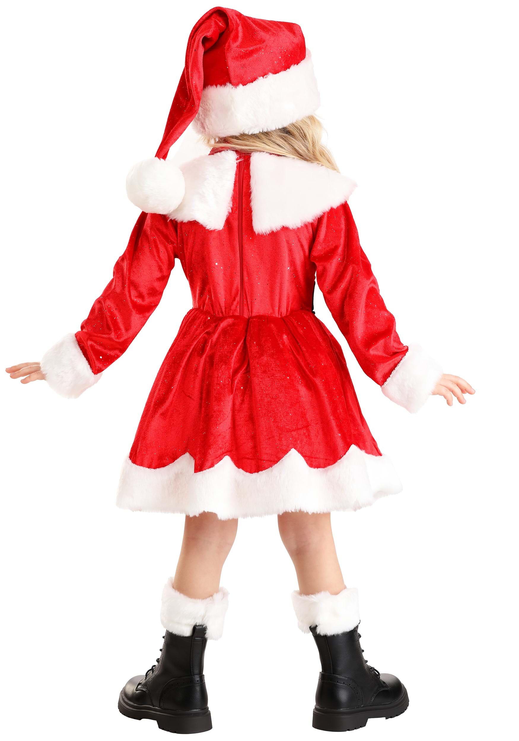 Premium Santa Girl's Toddler Costume Dress