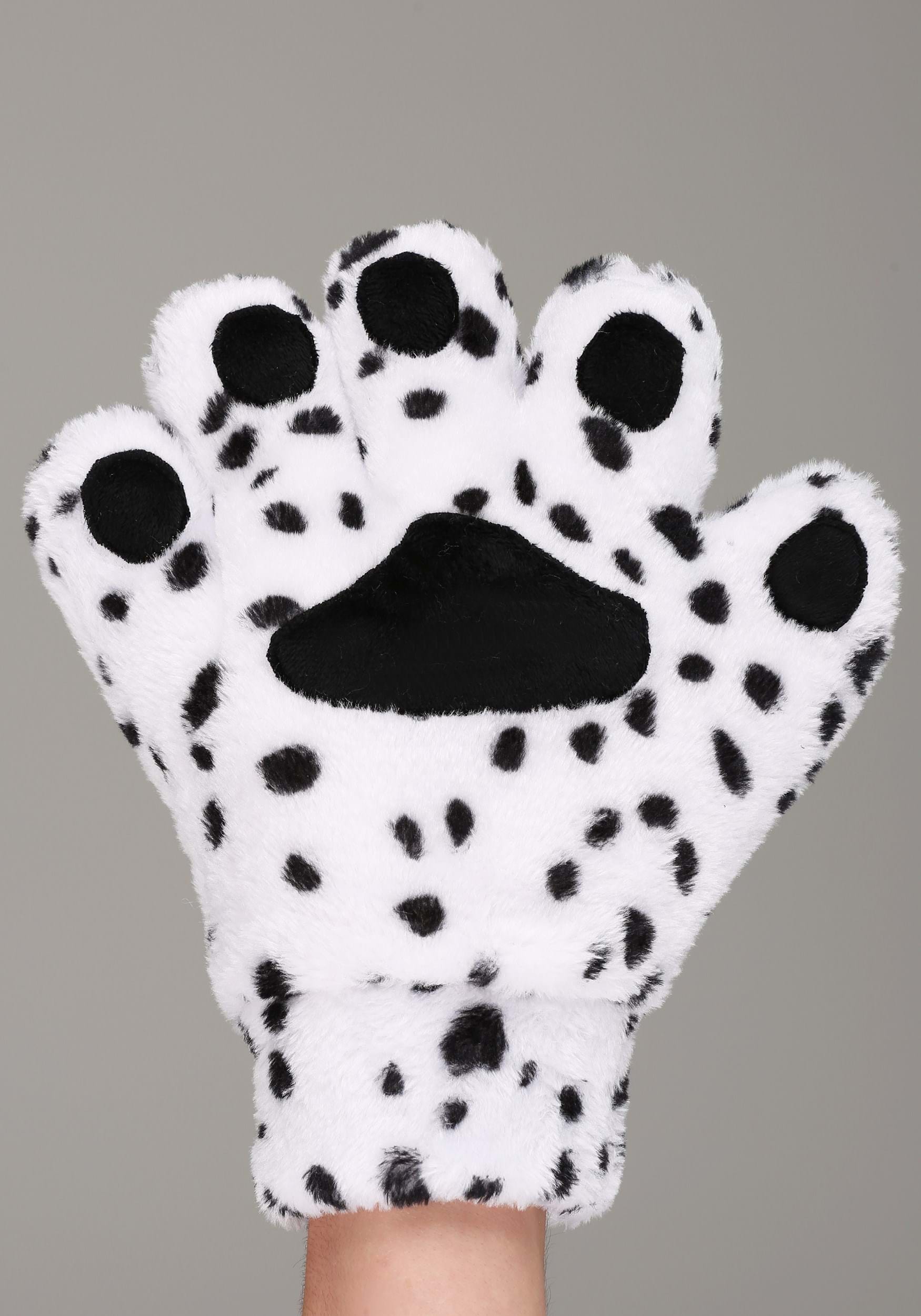 Dalmatian Costume Gloves for Adults