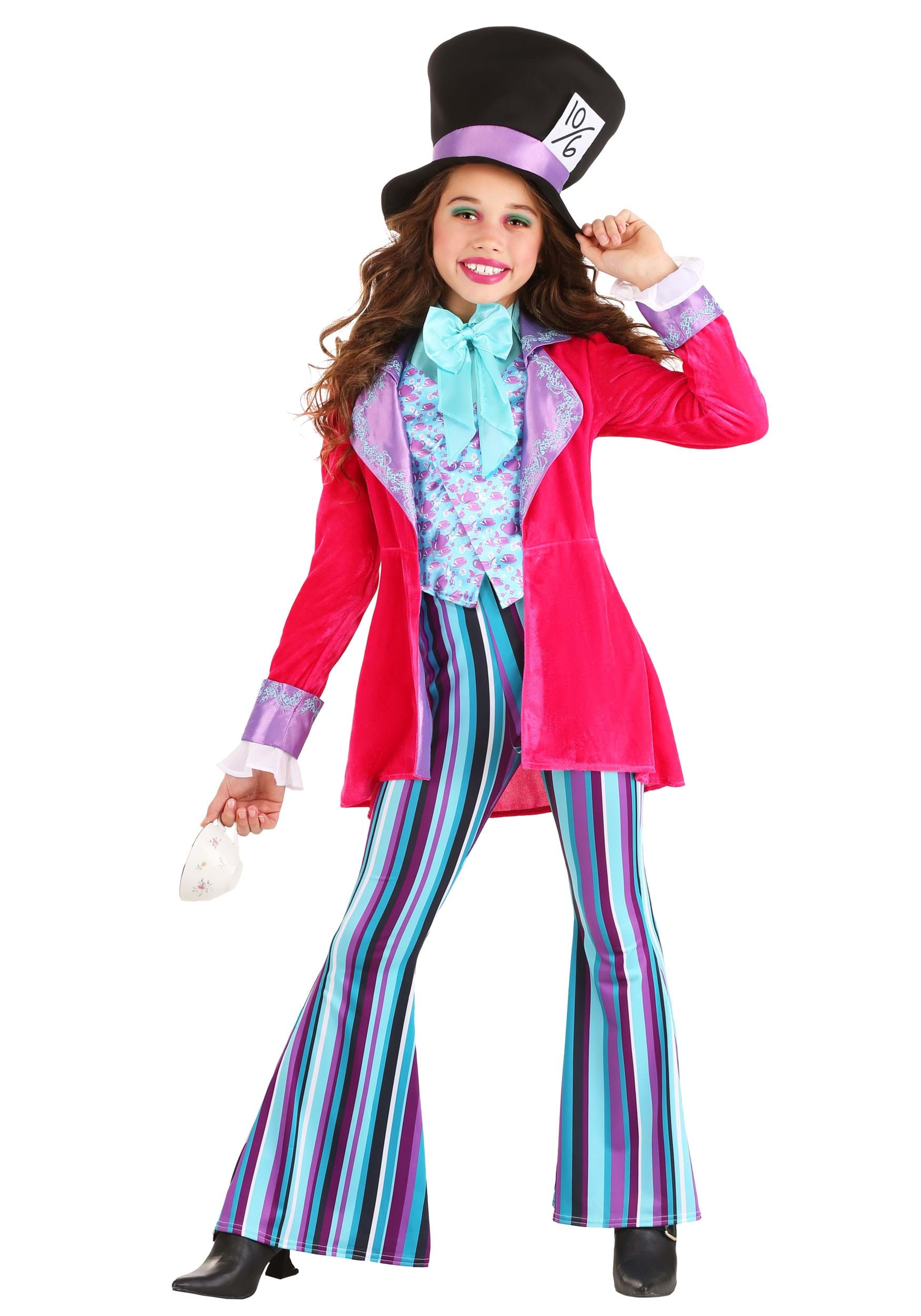 Whimsical Mad Hatter Costume for Girls