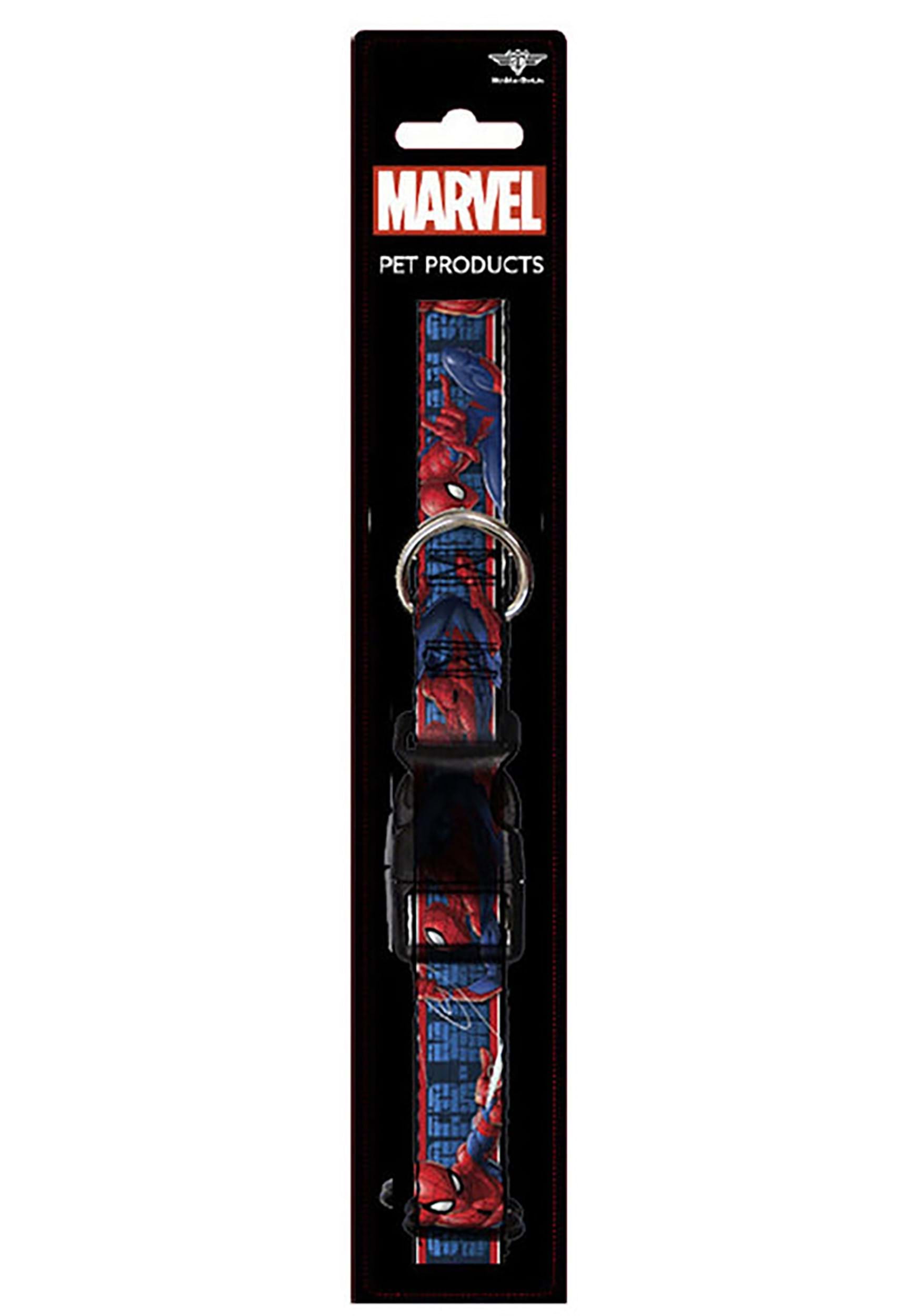 Marvel Spider-Man 3-Action Poses Plastic Clip Pet Collar