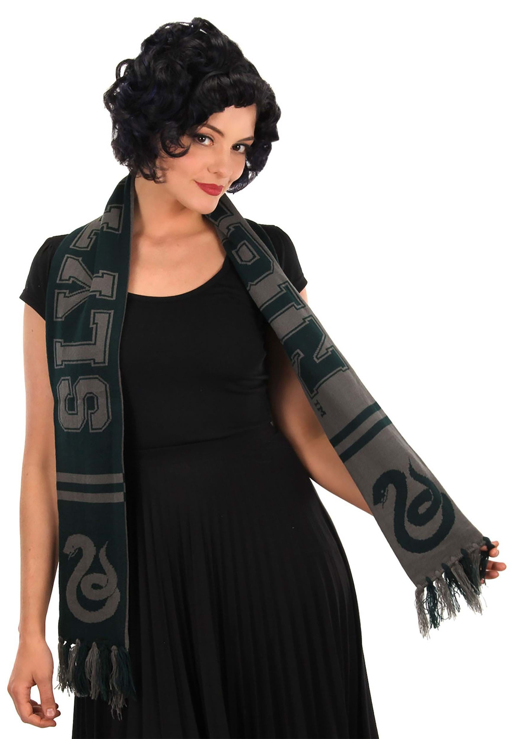 Harry Potter Slytherin Reversible Knit Scarf 2 Harry Potter Slytherin Reversible Knit Scarf