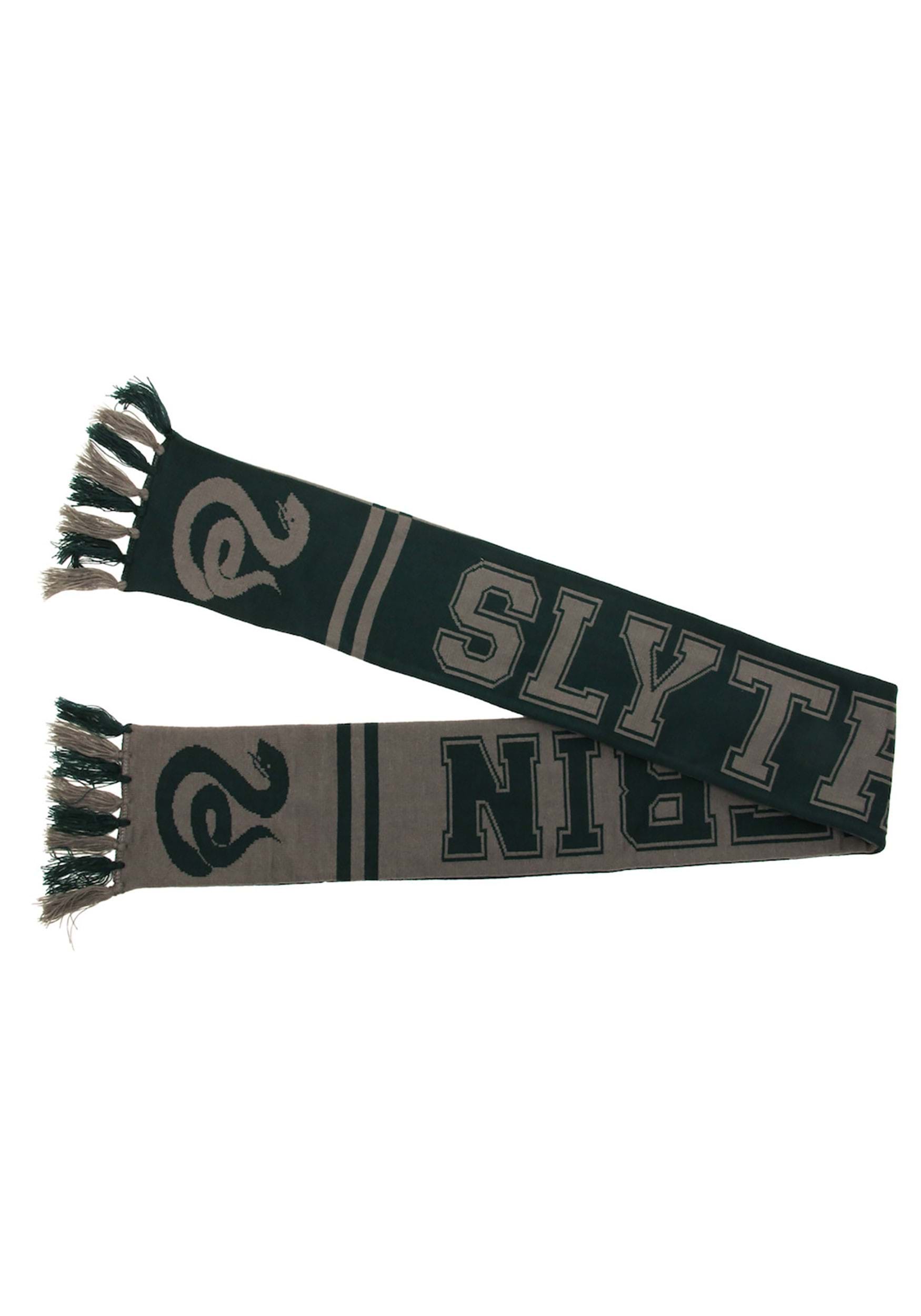 Harry Potter Slytherin Reversible Knit Scarf 4 Harry Potter Slytherin Reversible Knit Scarf