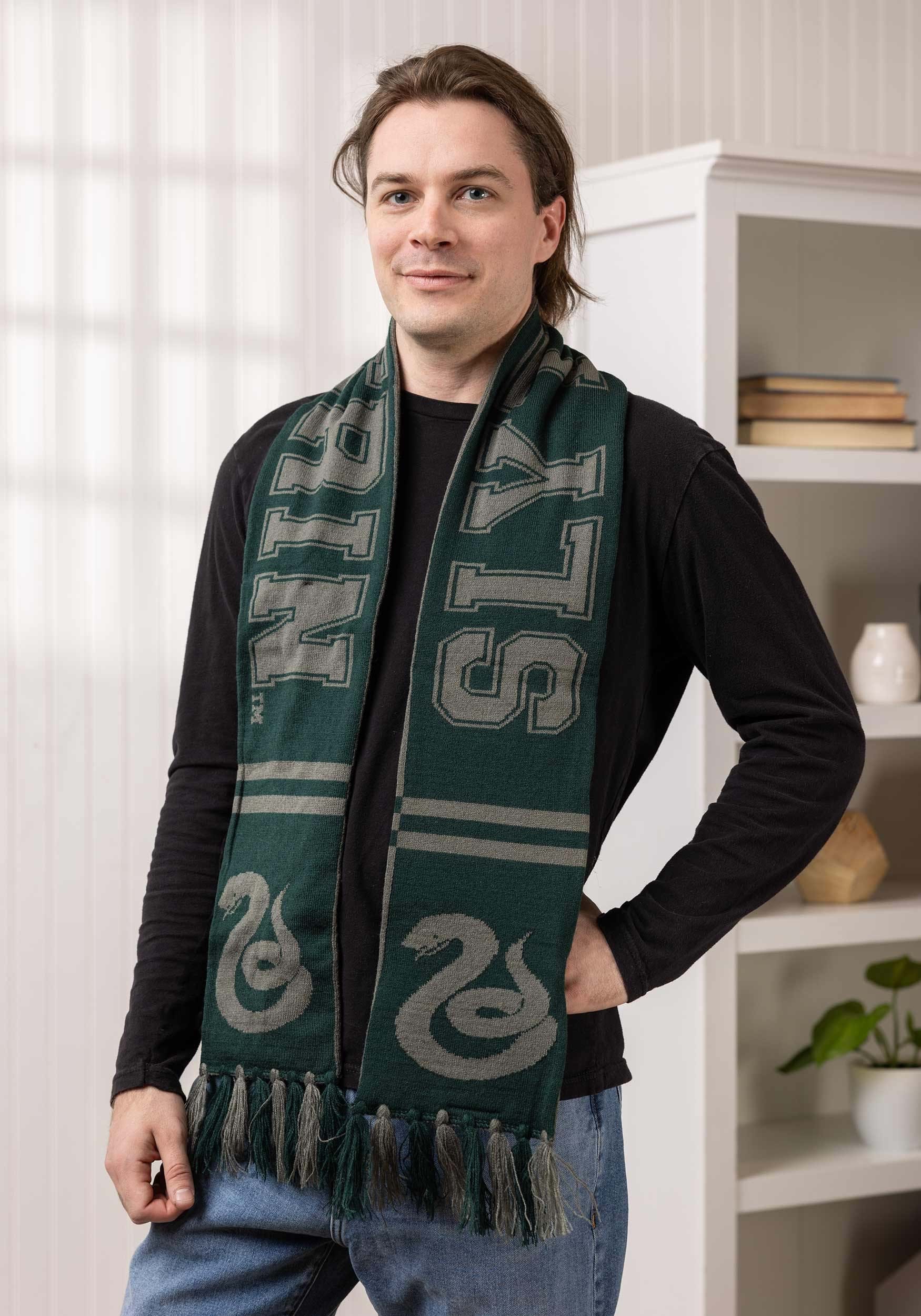 Harry Potter Slytherin Reversible Knit Scarf 6 Harry Potter Slytherin Reversible Knit Scarf