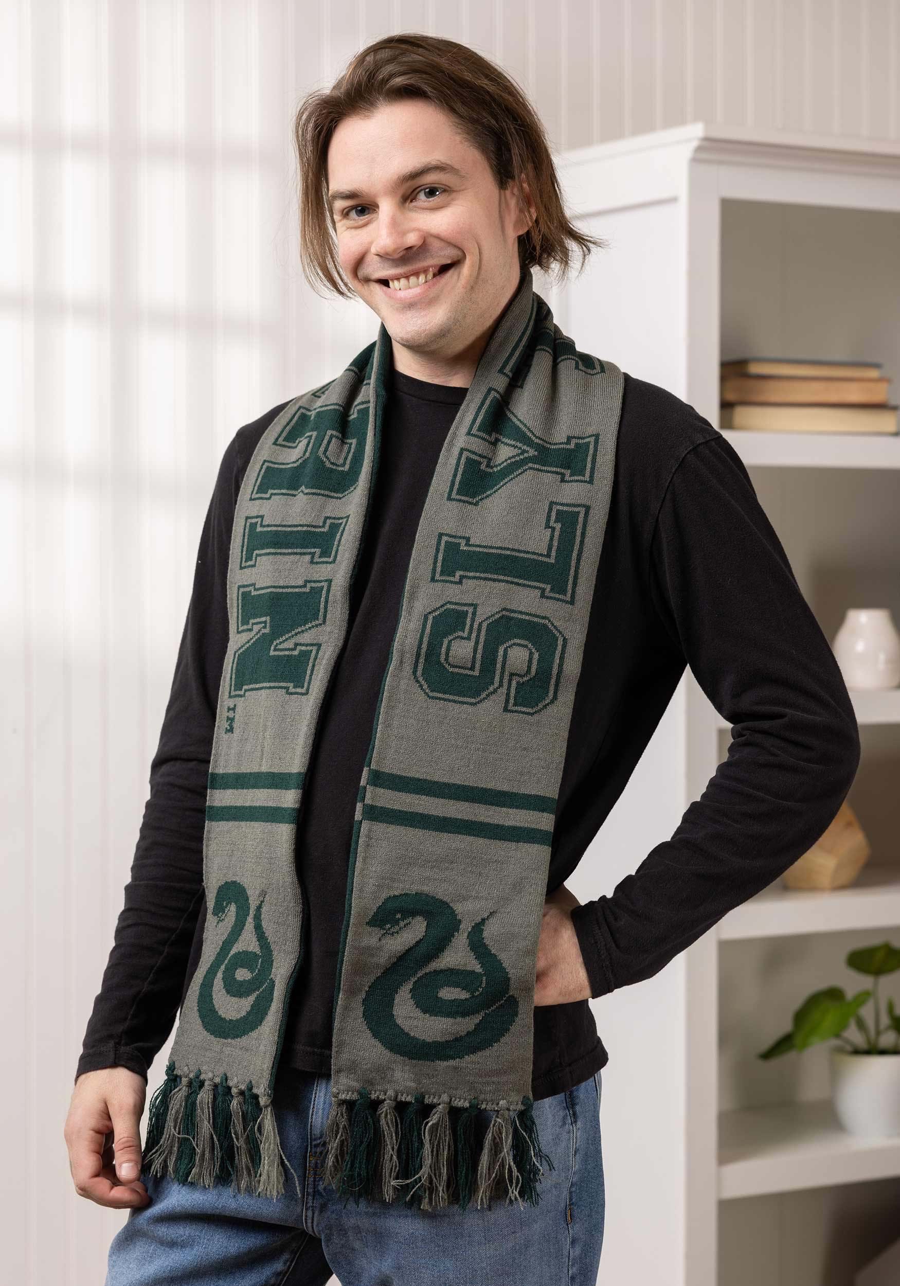Harry Potter Slytherin Reversible Knit Scarf 7 Harry Potter Slytherin Reversible Knit Scarf