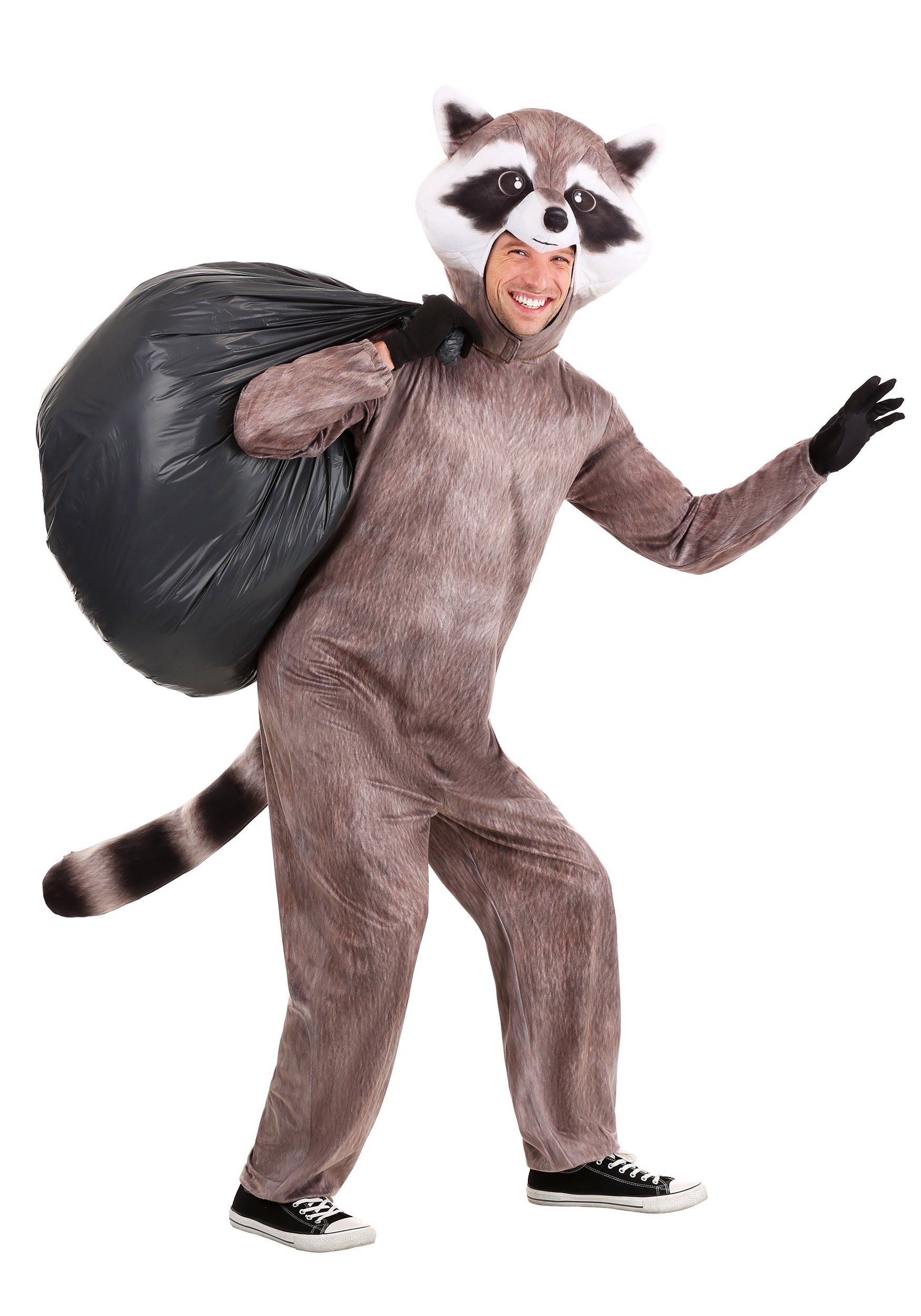 Realistic Raccoon Costume for Adults
