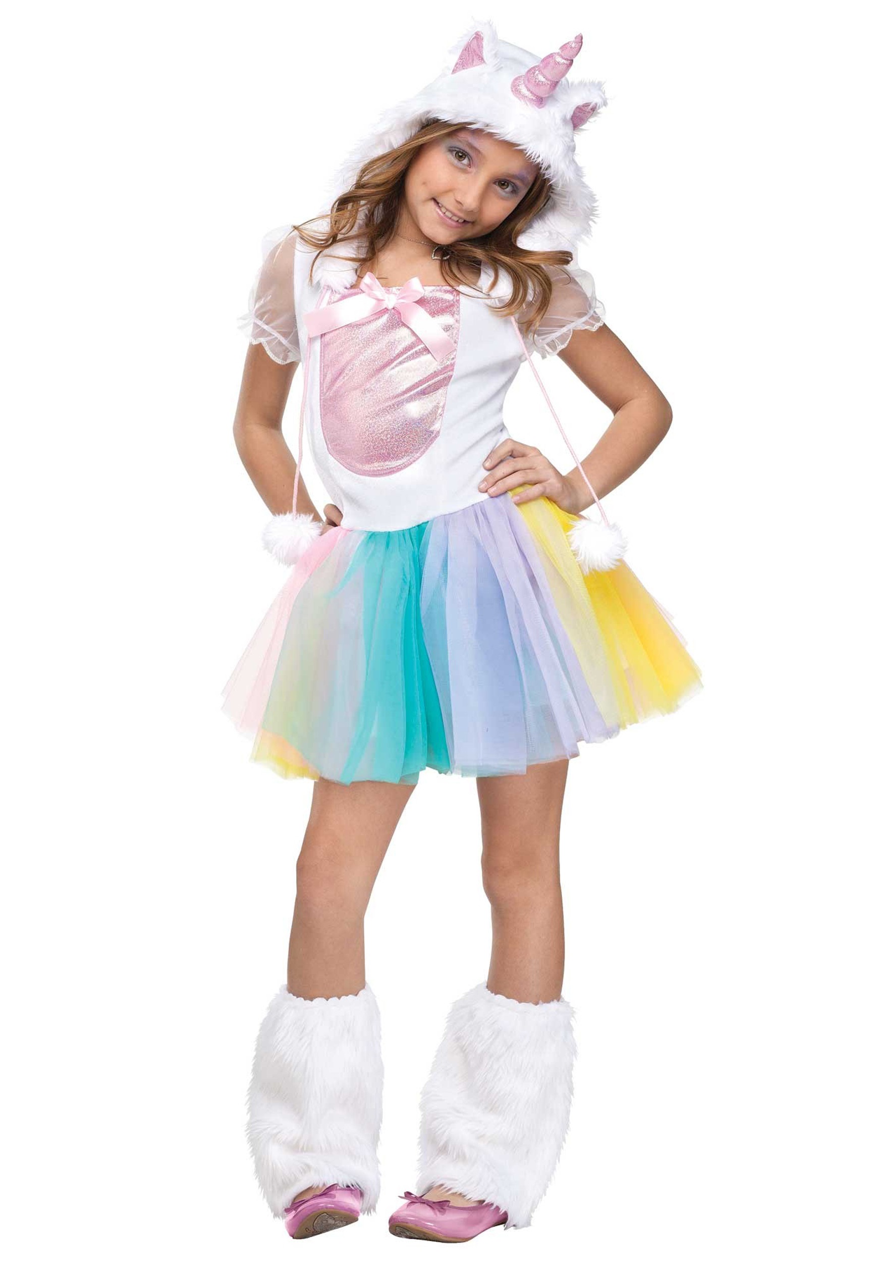 Rainbow Unicorn Costume Dress for Girls