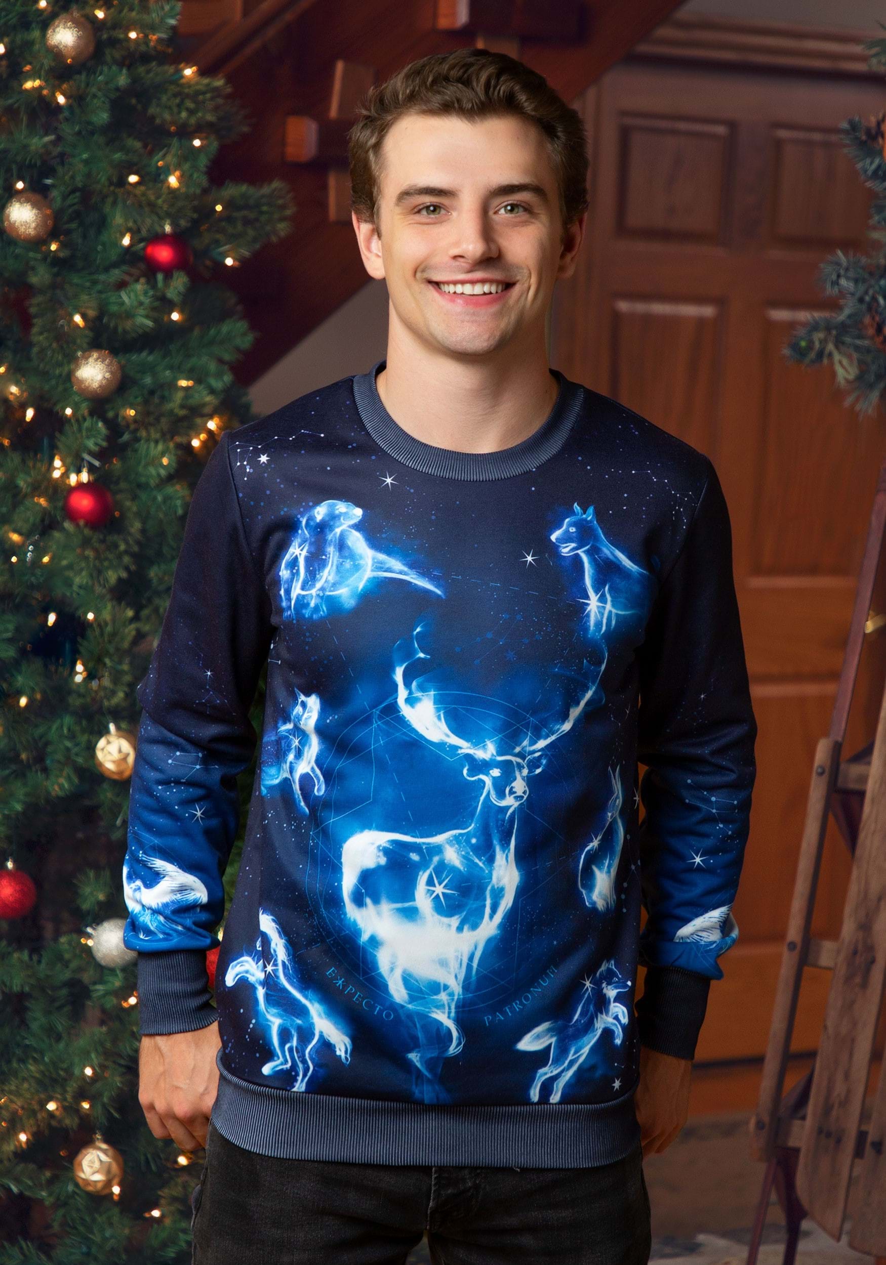 Harry Potter Patronus Ugly Sweatshirt for Adults