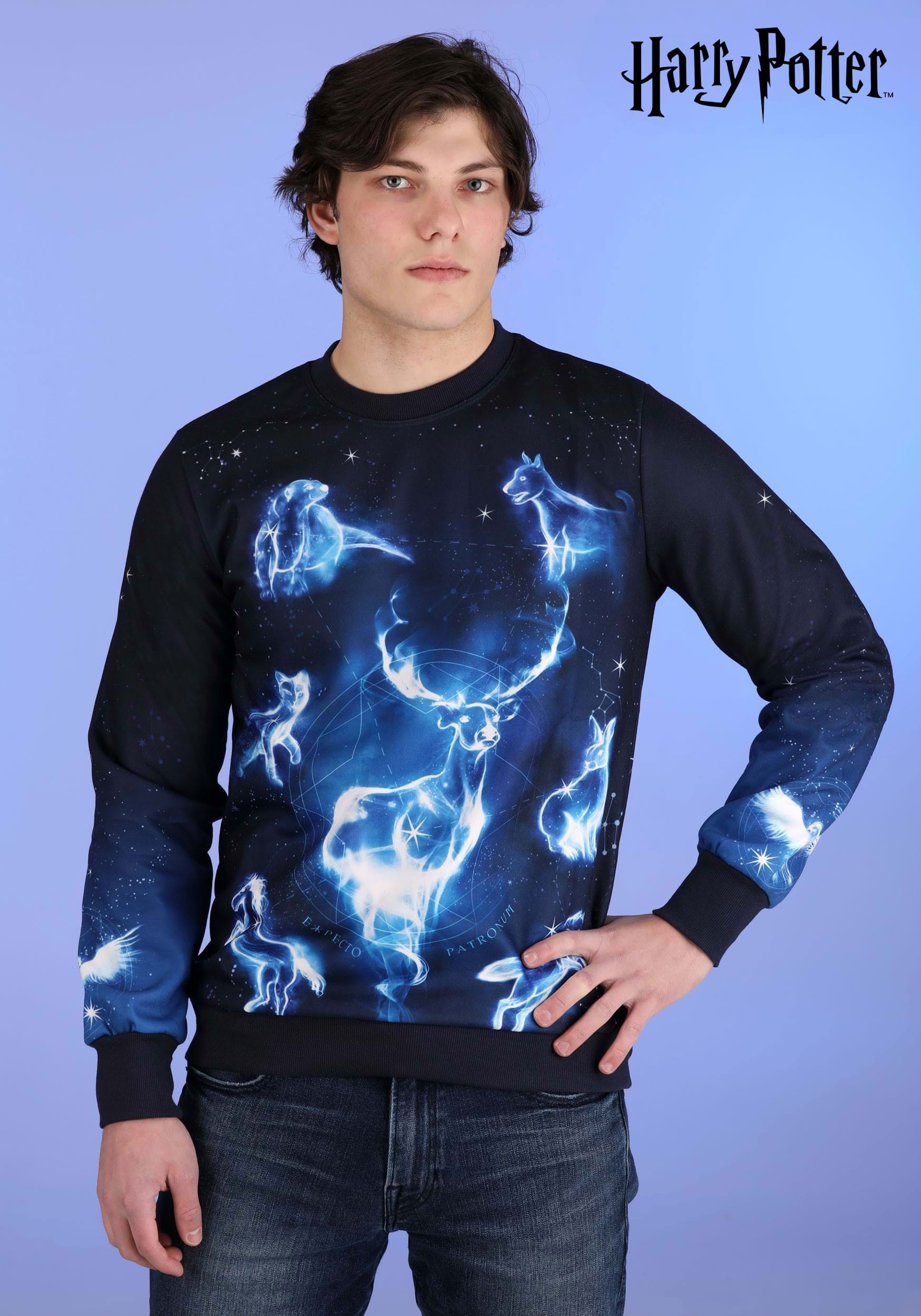 Harry Potter Patronus Ugly Sweatshirt for Adults