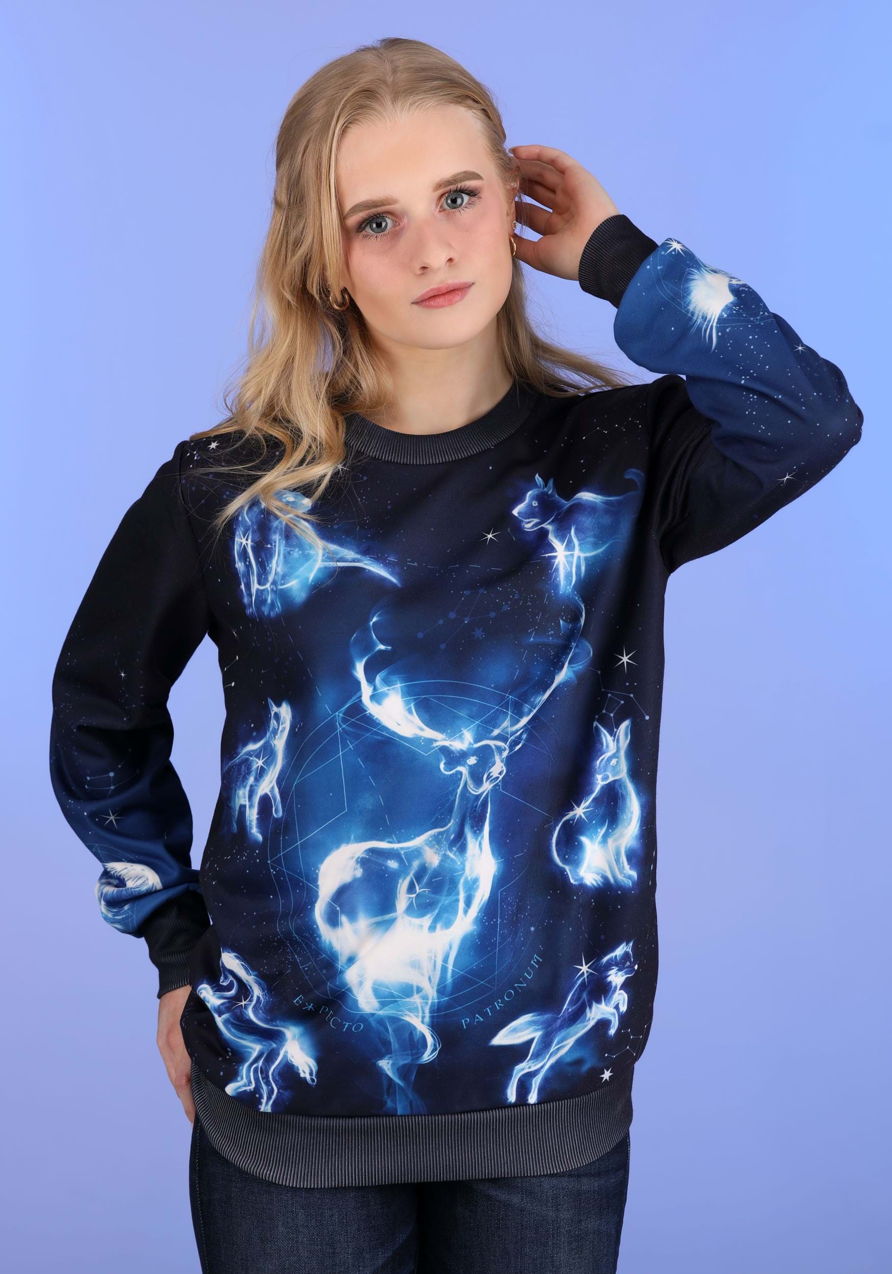 Harry Potter Patronus Ugly Sweatshirt for Adults