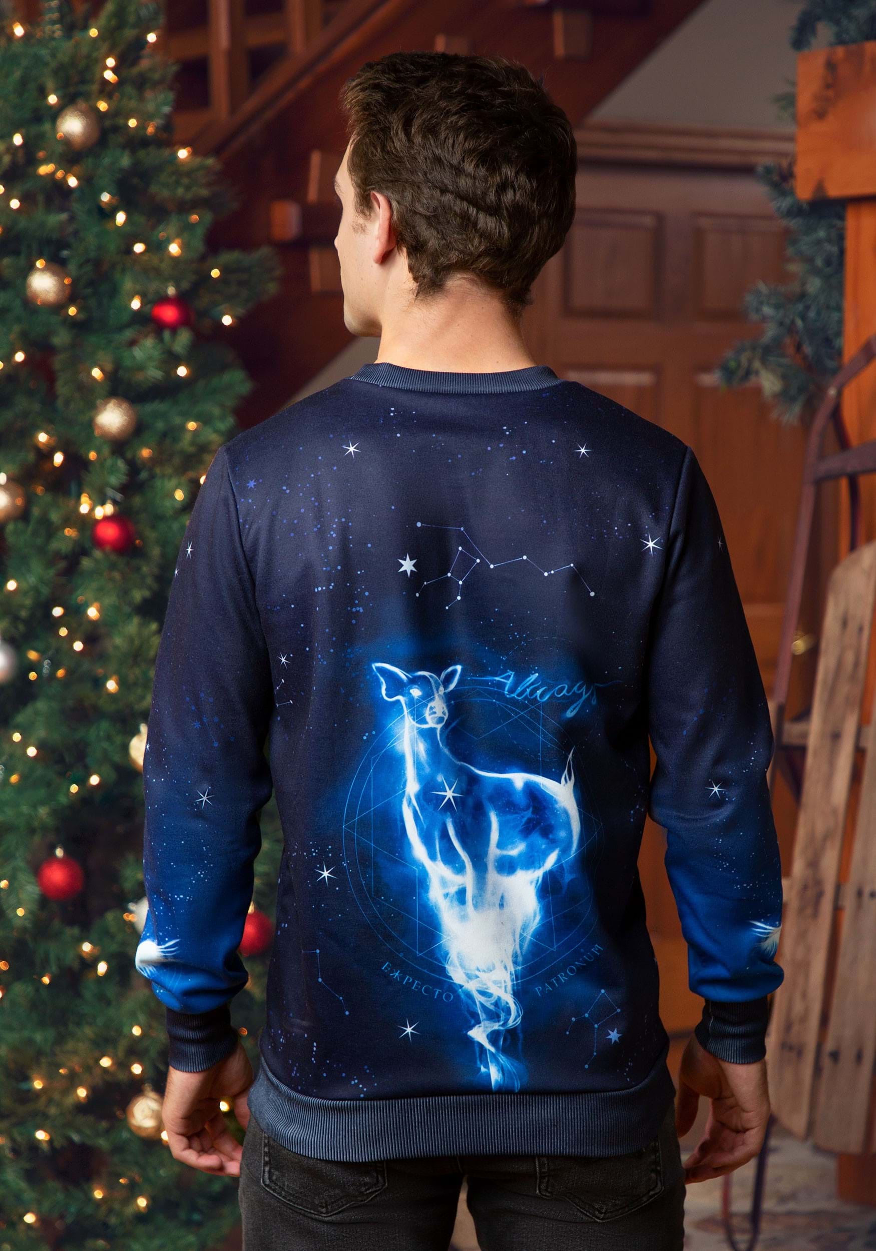 Harry Potter Patronus Ugly Sweatshirt for Adults