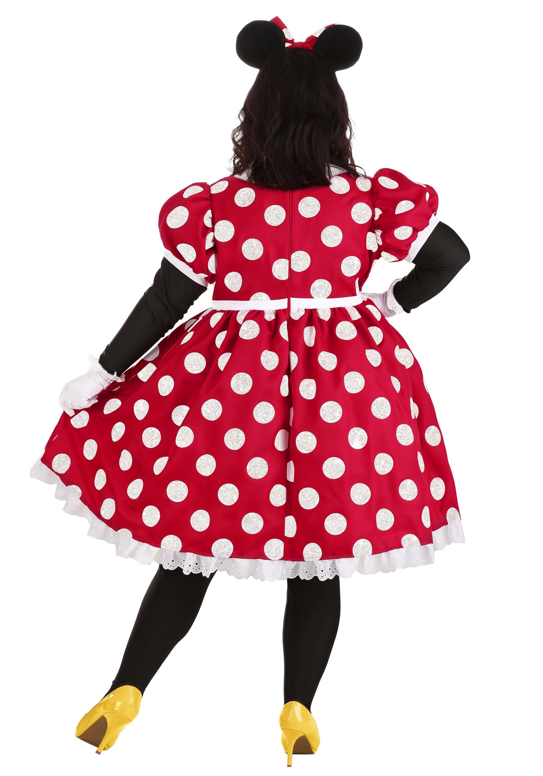 Women's Plus Size Deluxe Minnie Mouse Costume Dress 3 Women's Plus Size Deluxe Minnie Mouse Costume Dress