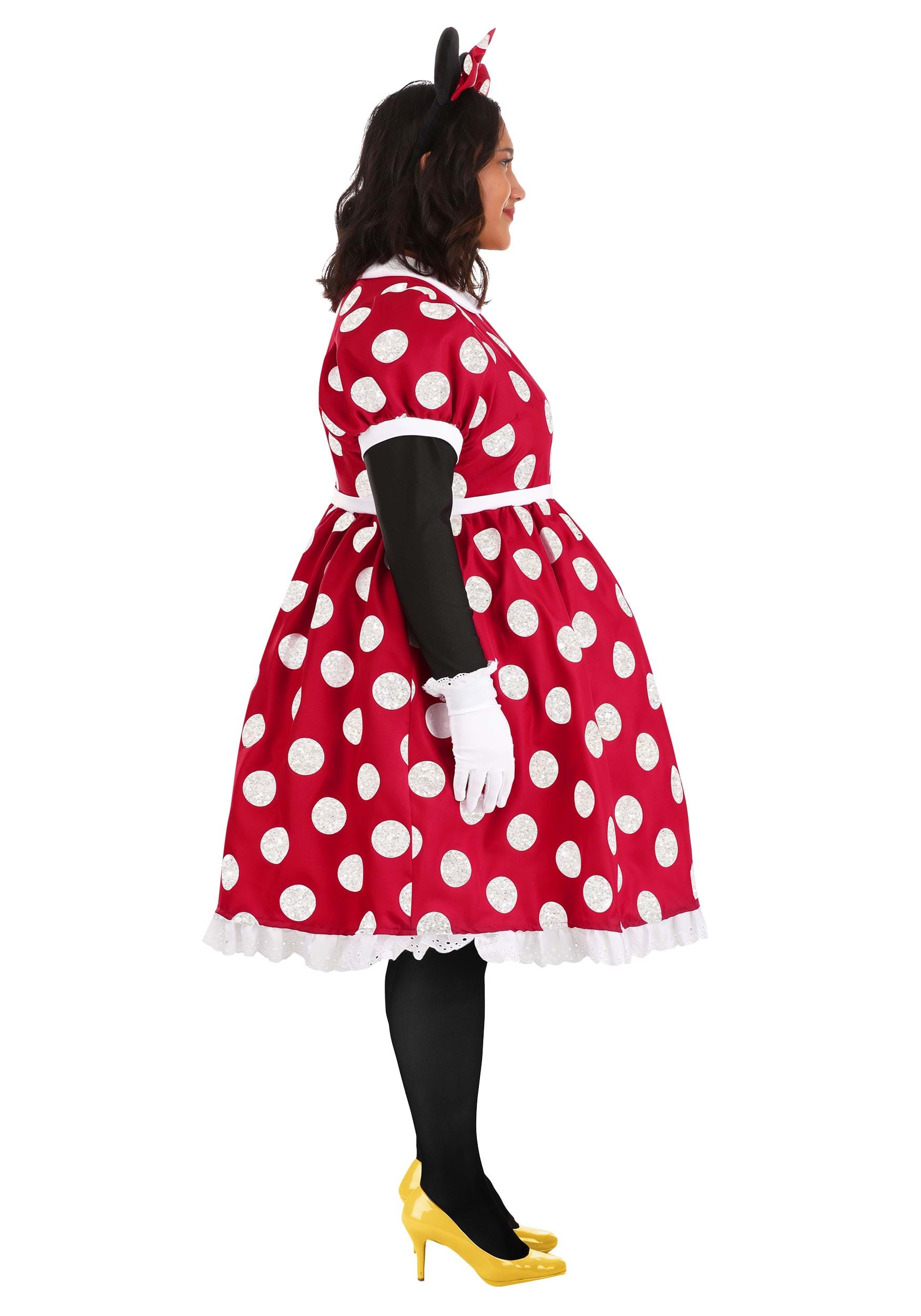 Women's Plus Size Deluxe Minnie Mouse Costume Dress 5 Women's Plus Size Deluxe Minnie Mouse Costume Dress
