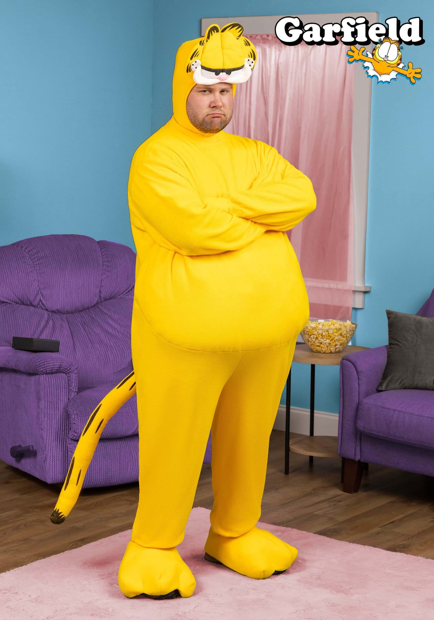 Men's Plus Size Garfield Costume