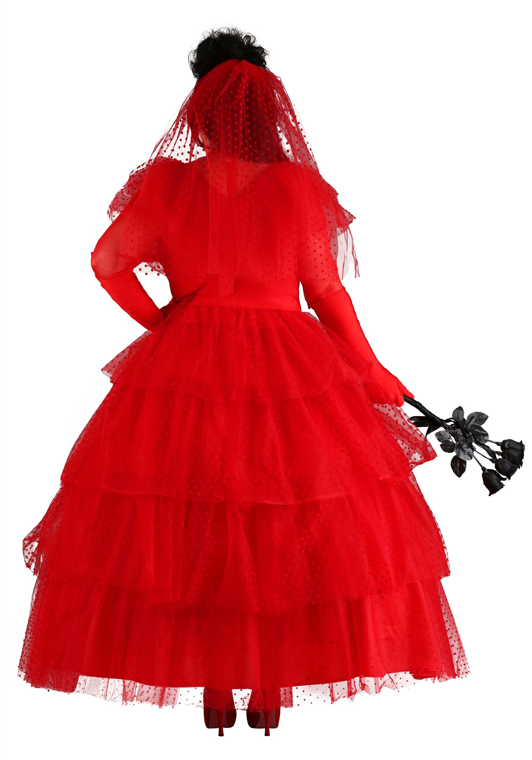 Plus Size Women's Red Wedding Dress