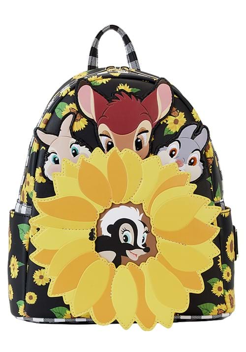Loungefly Disney Bambi and Friends Sunflower Mini Backpack 1 Loungefly Disney Bambi and Friends Sunflower Mini Backpack