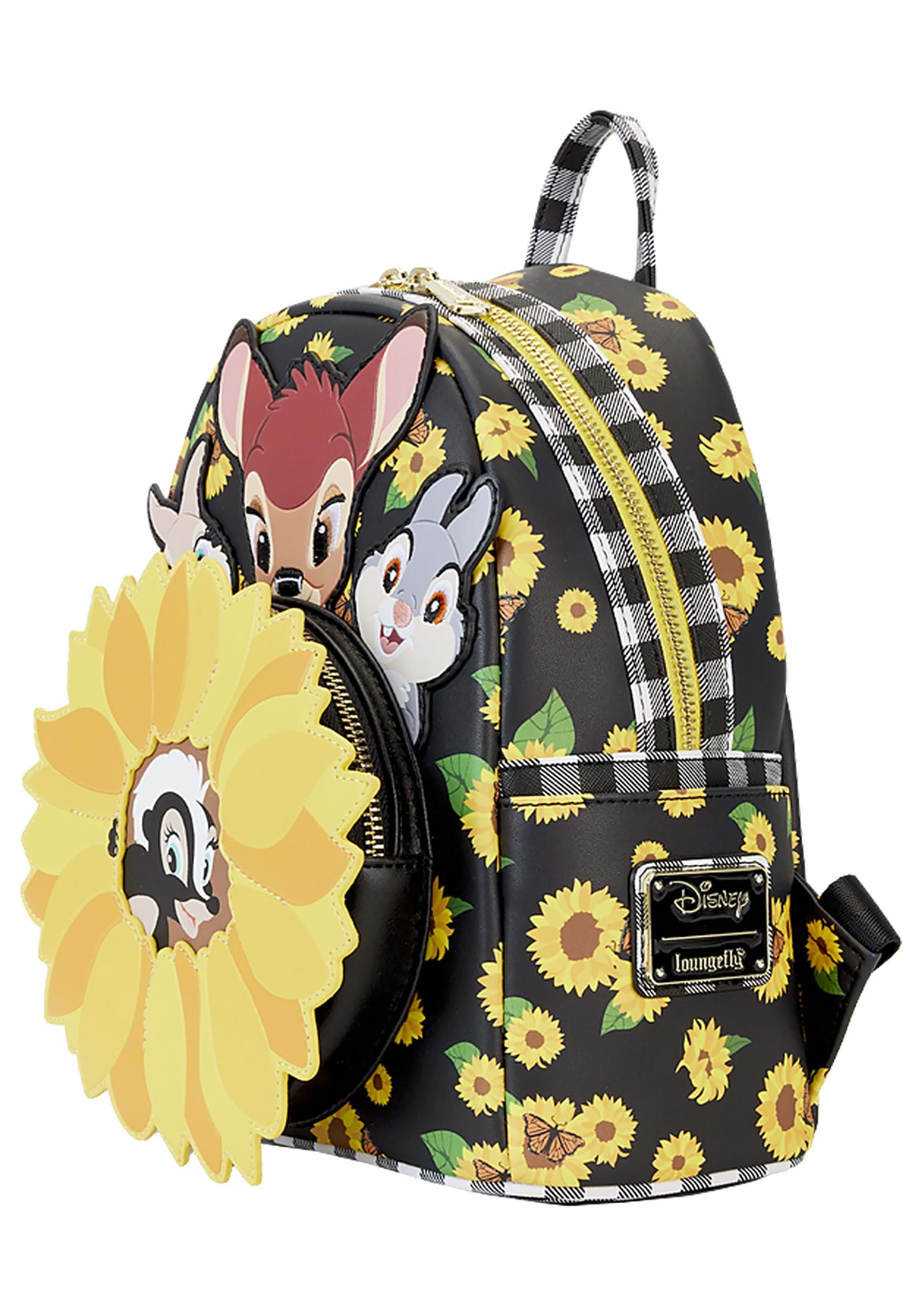 Loungefly Disney Bambi and Friends Sunflower Mini Backpack 2 Loungefly Disney Bambi and Friends Sunflower Mini Backpack