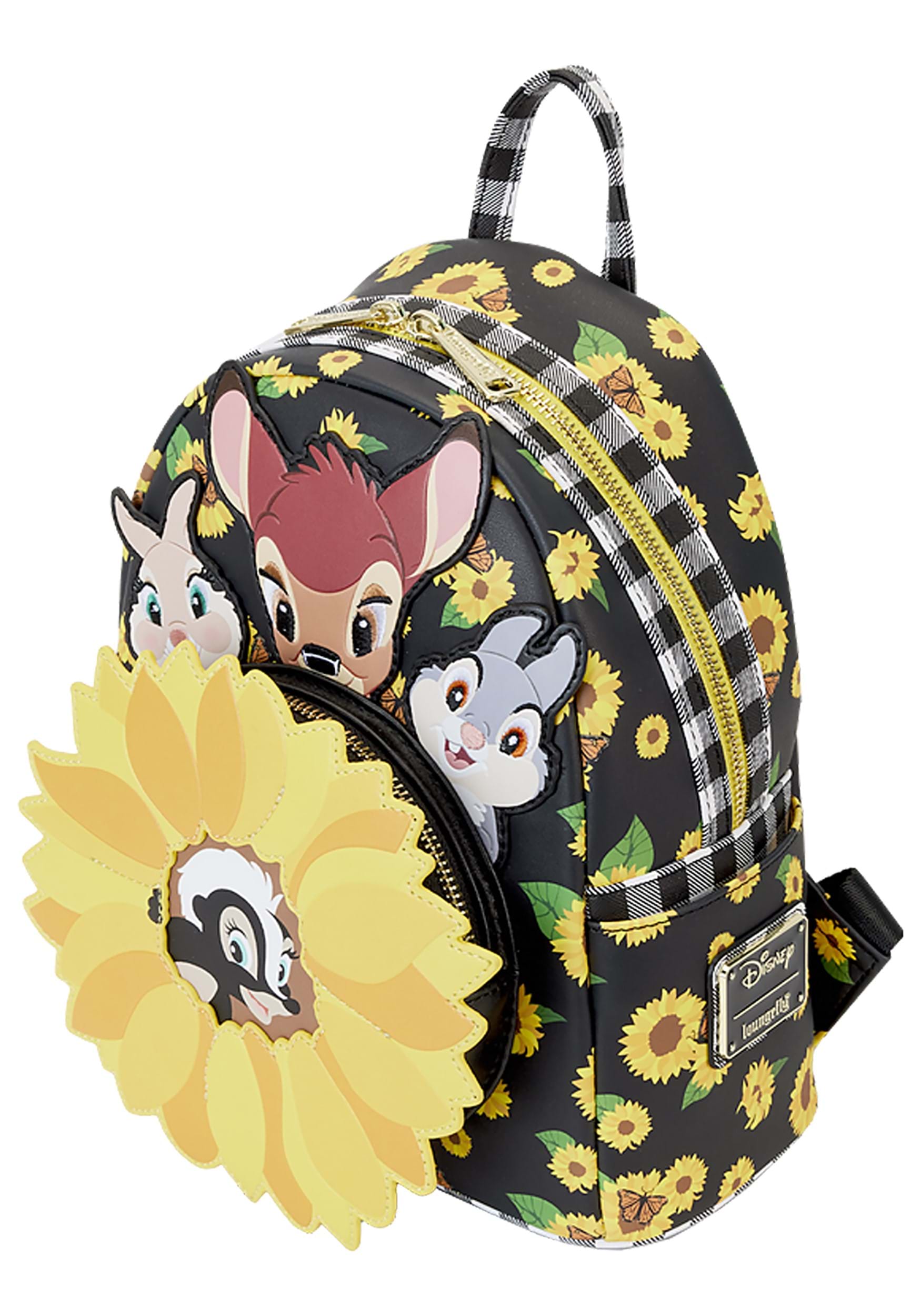 Loungefly Disney Bambi and Friends Sunflower Mini Backpack 3 Loungefly Disney Bambi and Friends Sunflower Mini Backpack