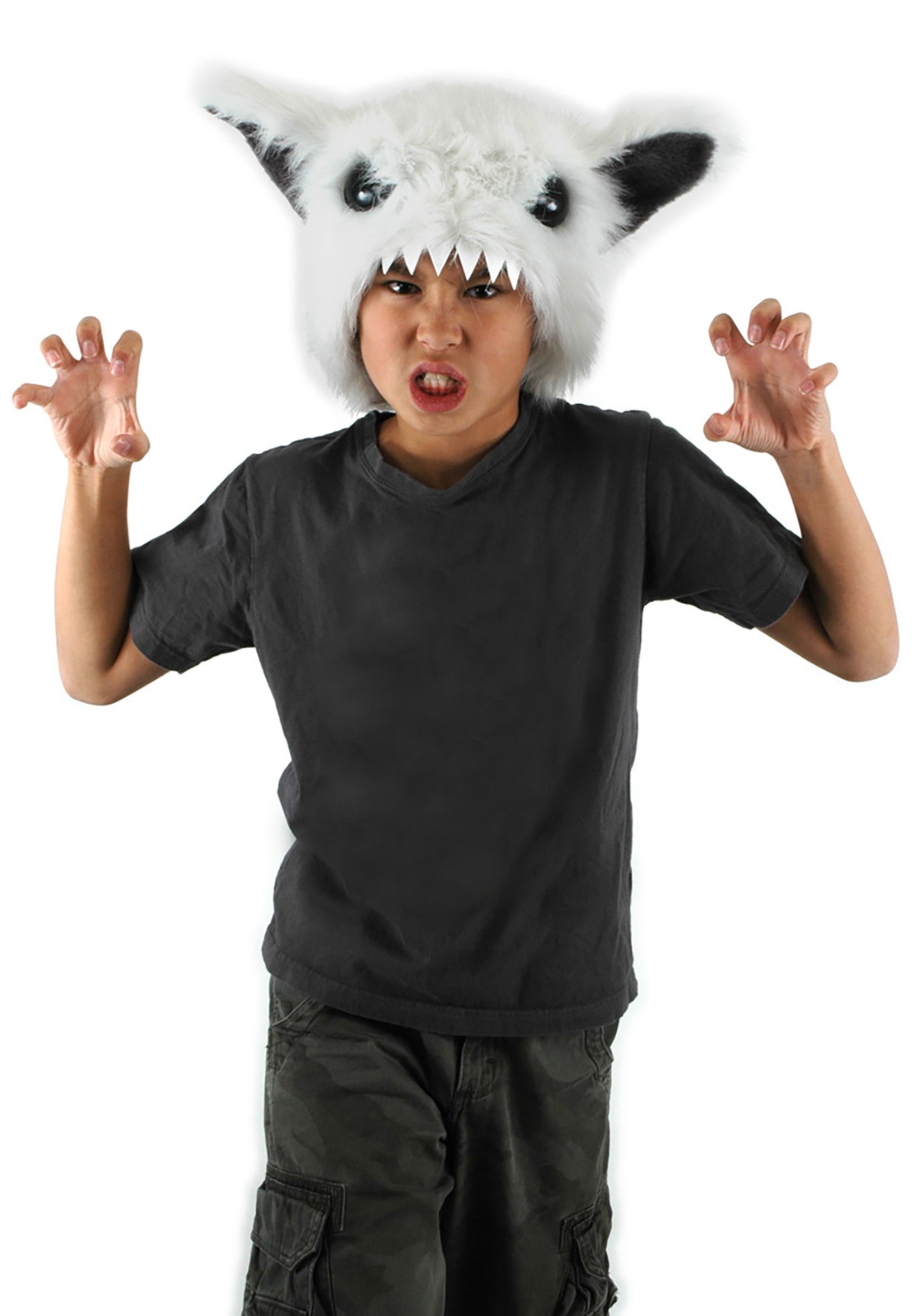 Plush Yeti Costume Hat Accessory