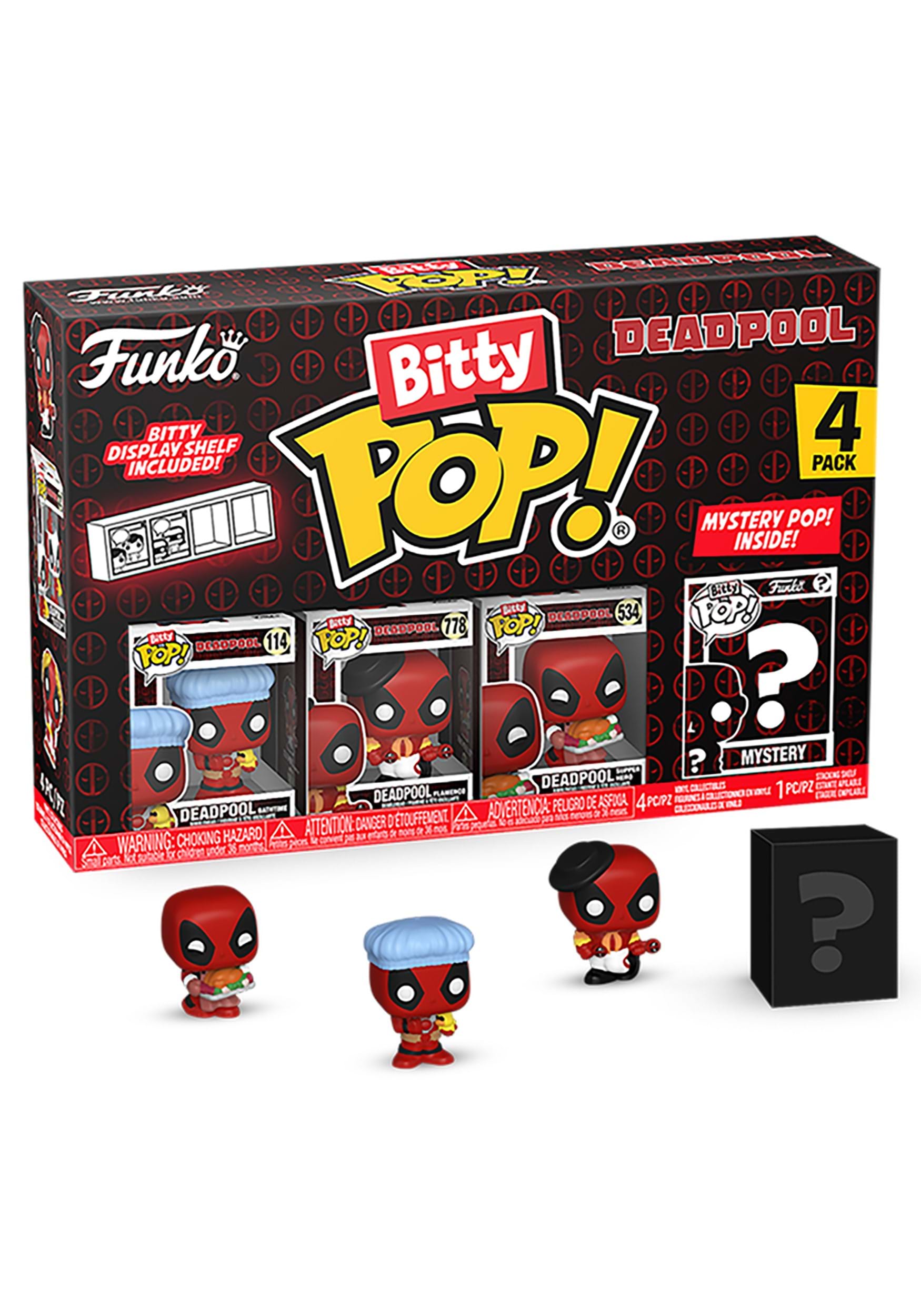 Bitty POP! Marvel - Deadpool Bedtime 4-Pack Vinyl Figure Set