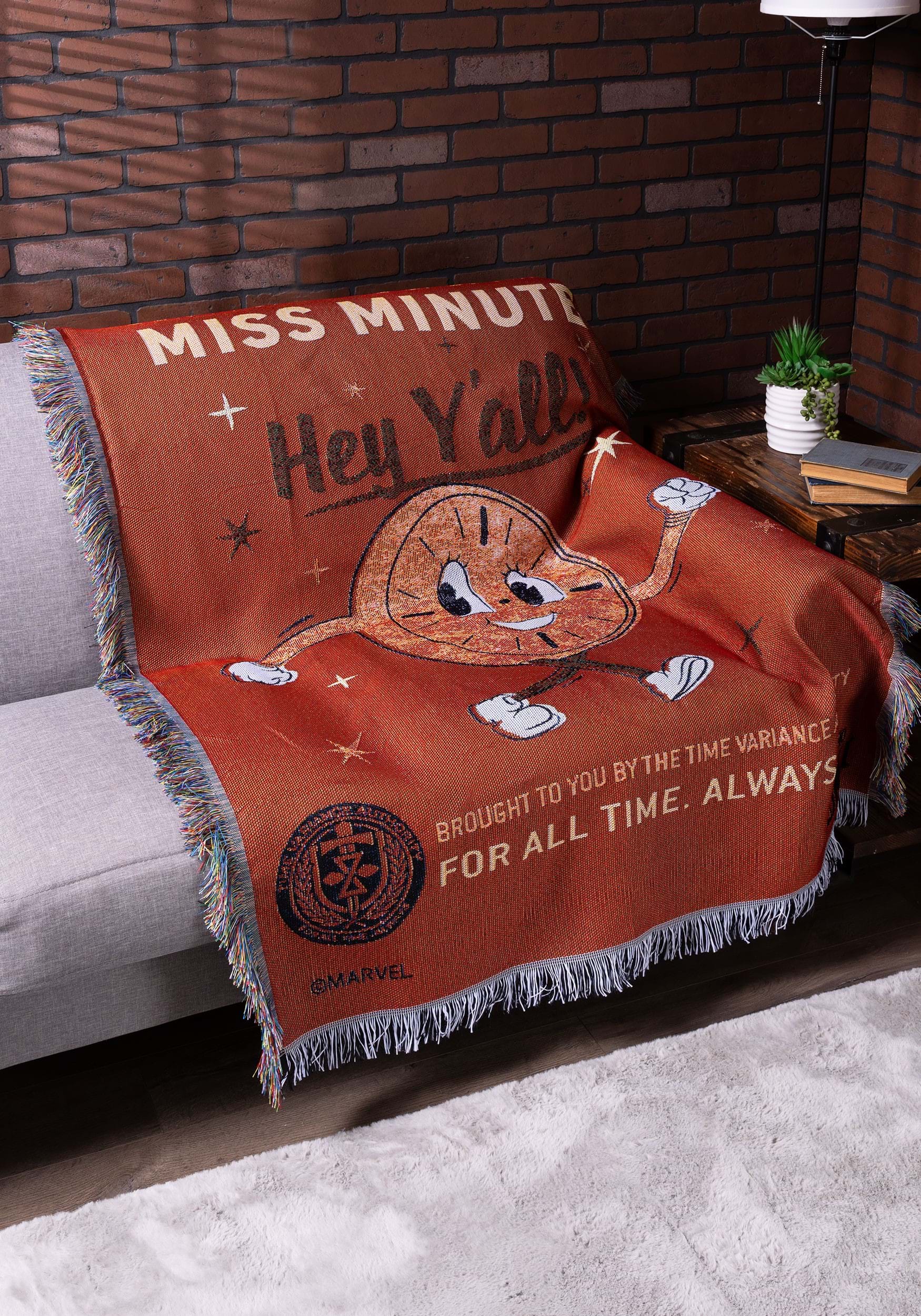 Miss Minutes Loki Tapestry Throw Blanket