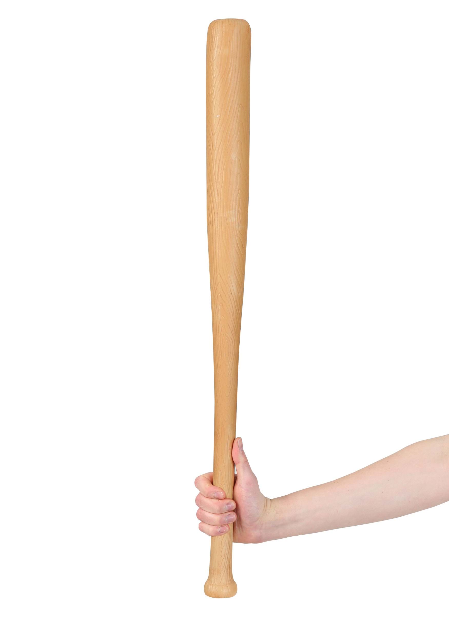 Kid's Plastic Baseball Bat Wood Look