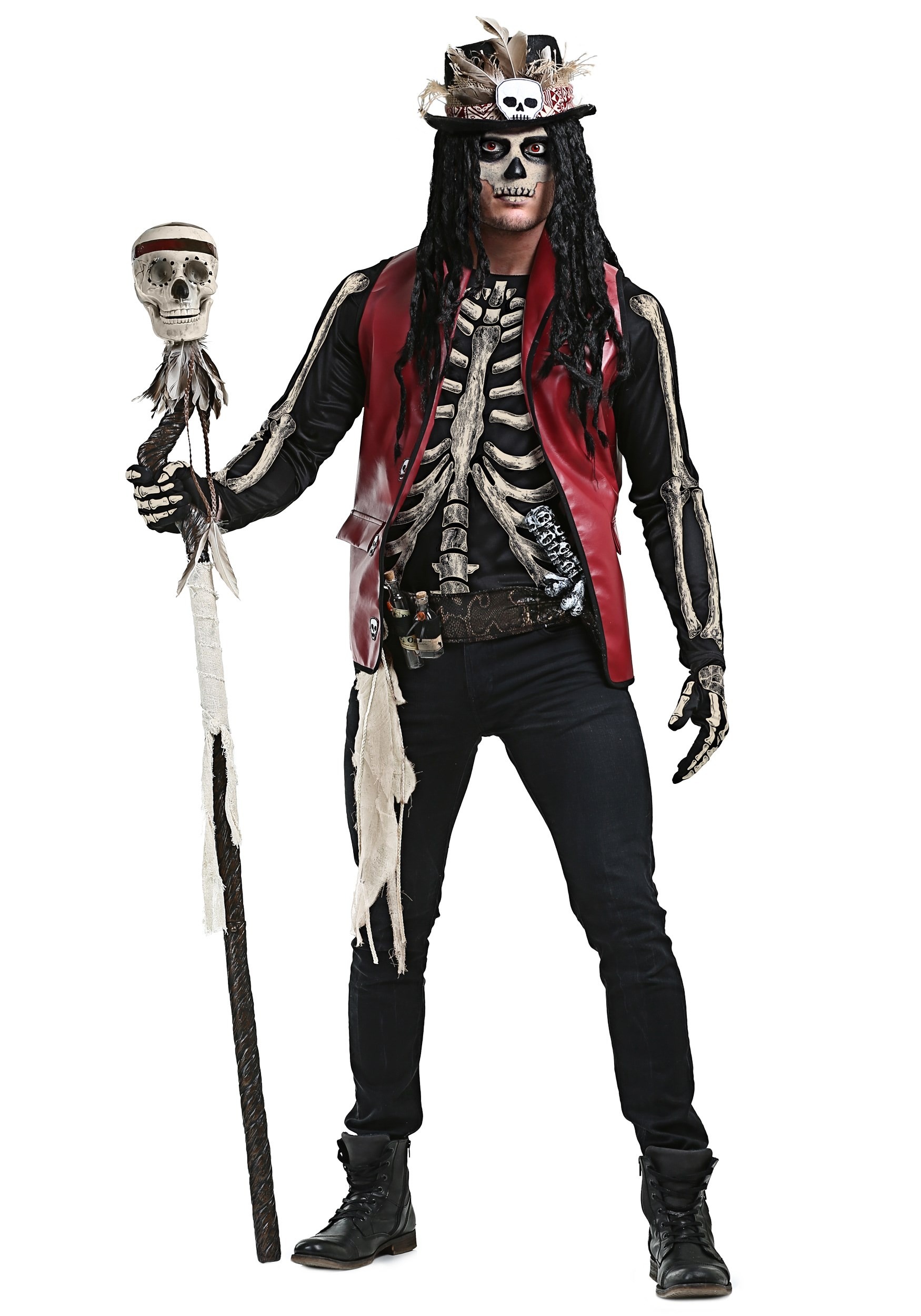 Plus Size Voodoo Doctor Men's Costume
