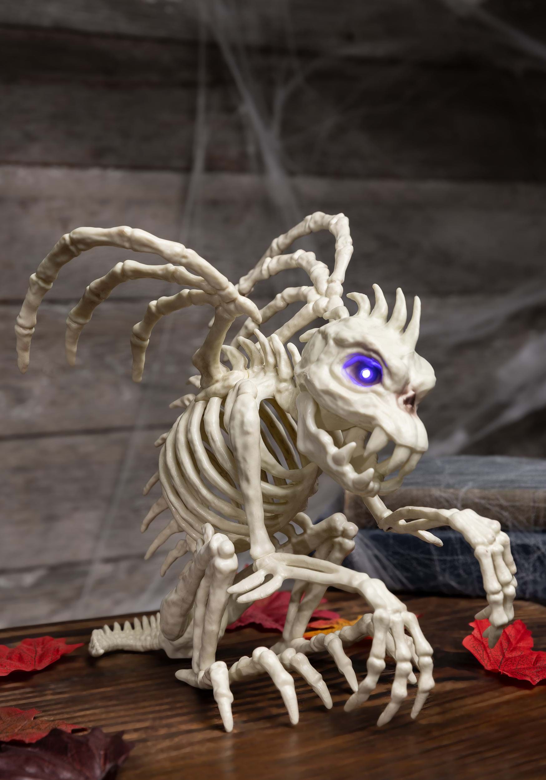 9.5-Inch Gargoyle Skeleton Light Up Decoration
