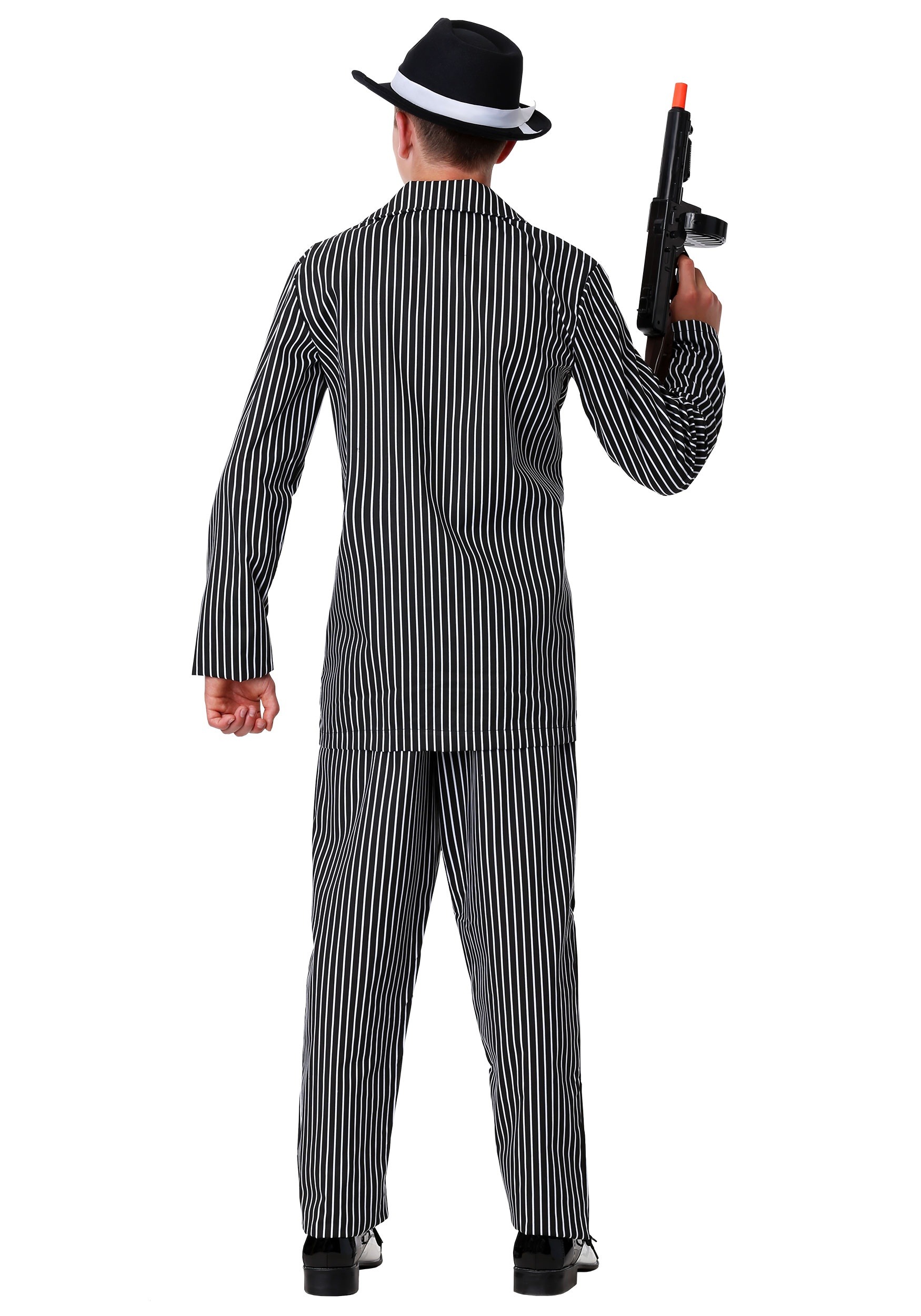 Teen Deluxe Striped Gangster Suit Costume