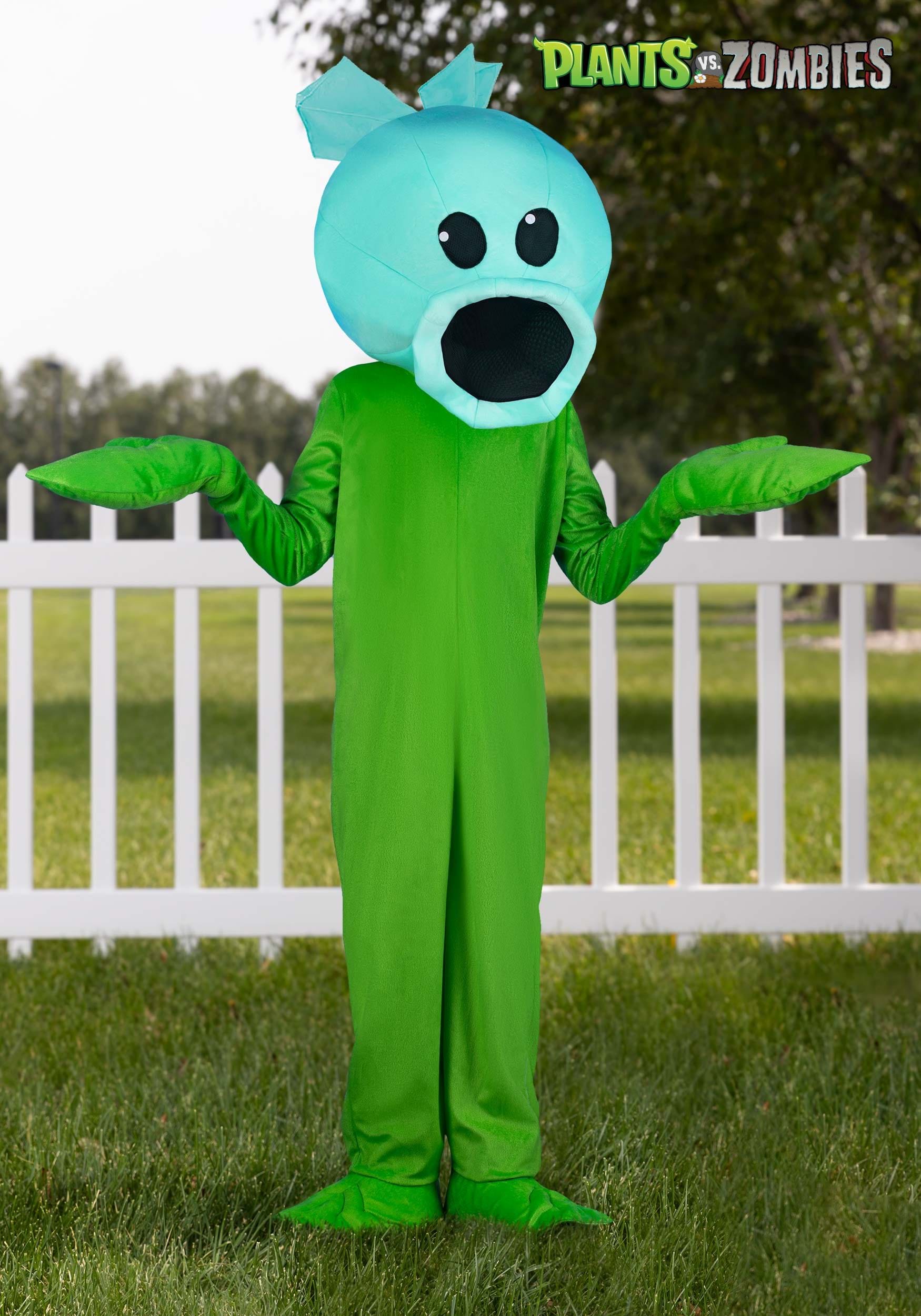 Plants Vs Zombies Kid's Snow Pea Costume Jumpsuit